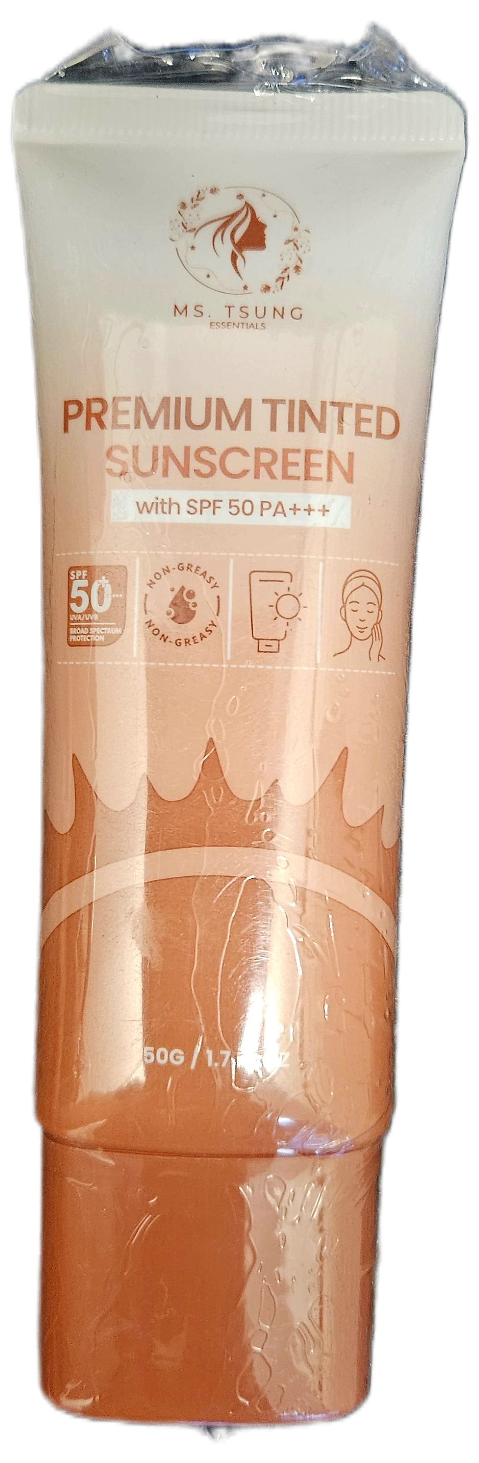 MS.TSUNG PREMIUM TINTED SUNSCREEN SPF50 PA+++ 50G