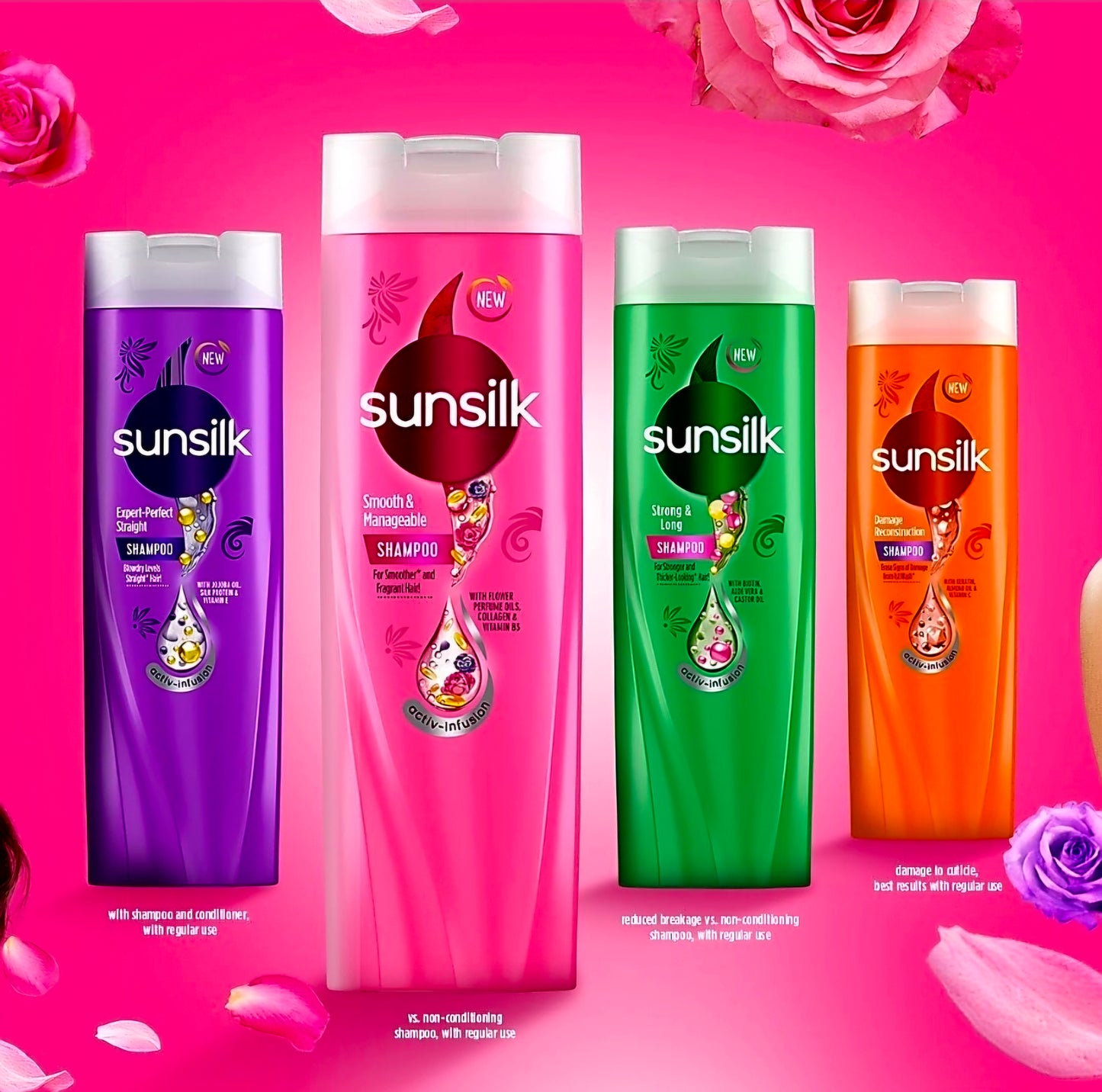 SUNSILK DAMAGE RECONSTRUCTION SHAMPOO 180ML