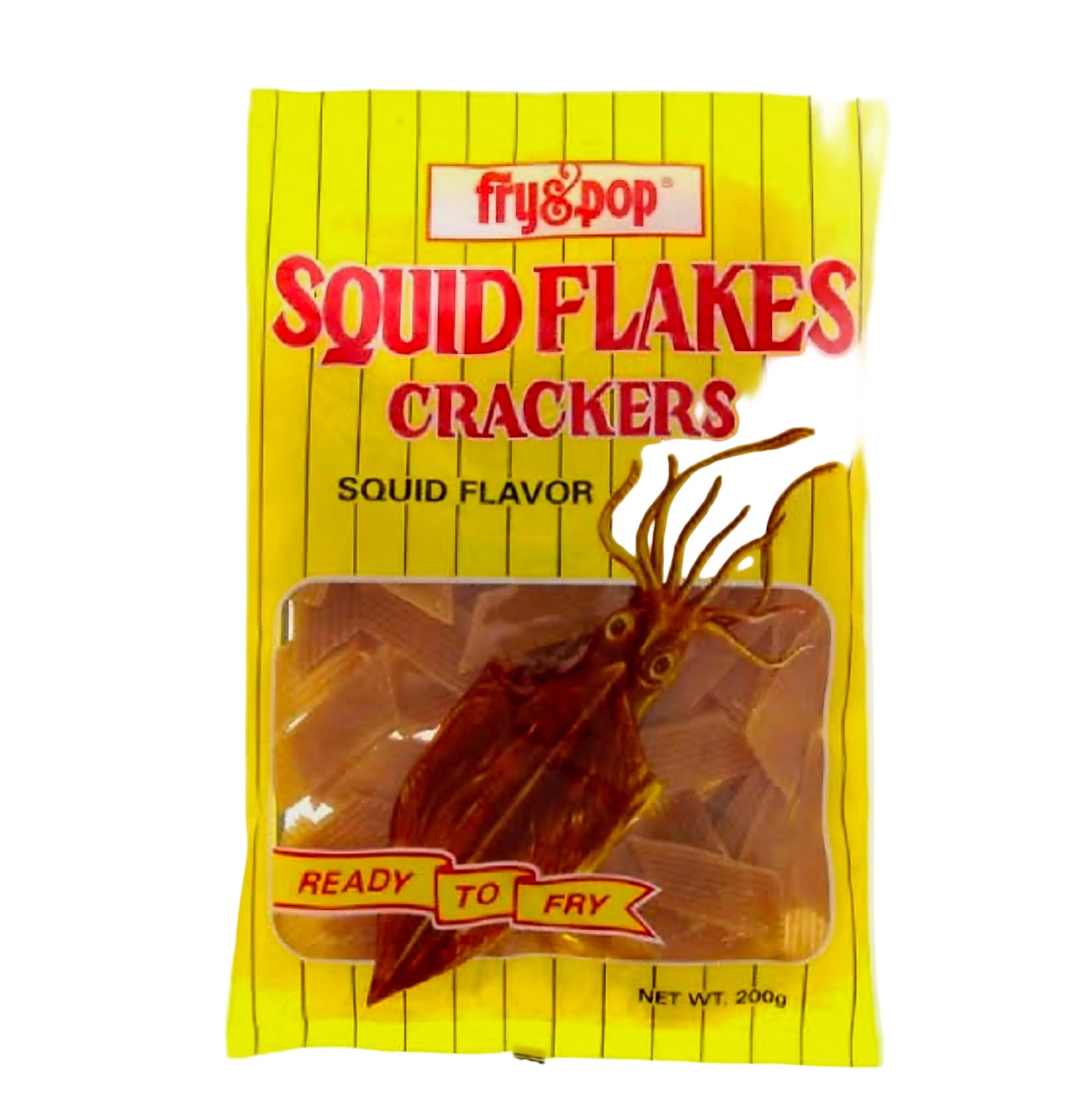 FRY & POP SQUID FLAKES CRACKERS SQUID FLAVOR 200G