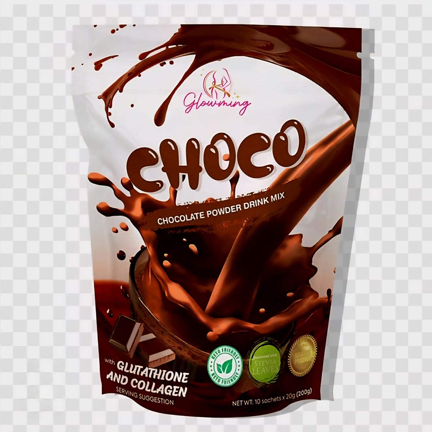 Glowming CHOCO Collagen Glutathione Drink 20g×10sachets