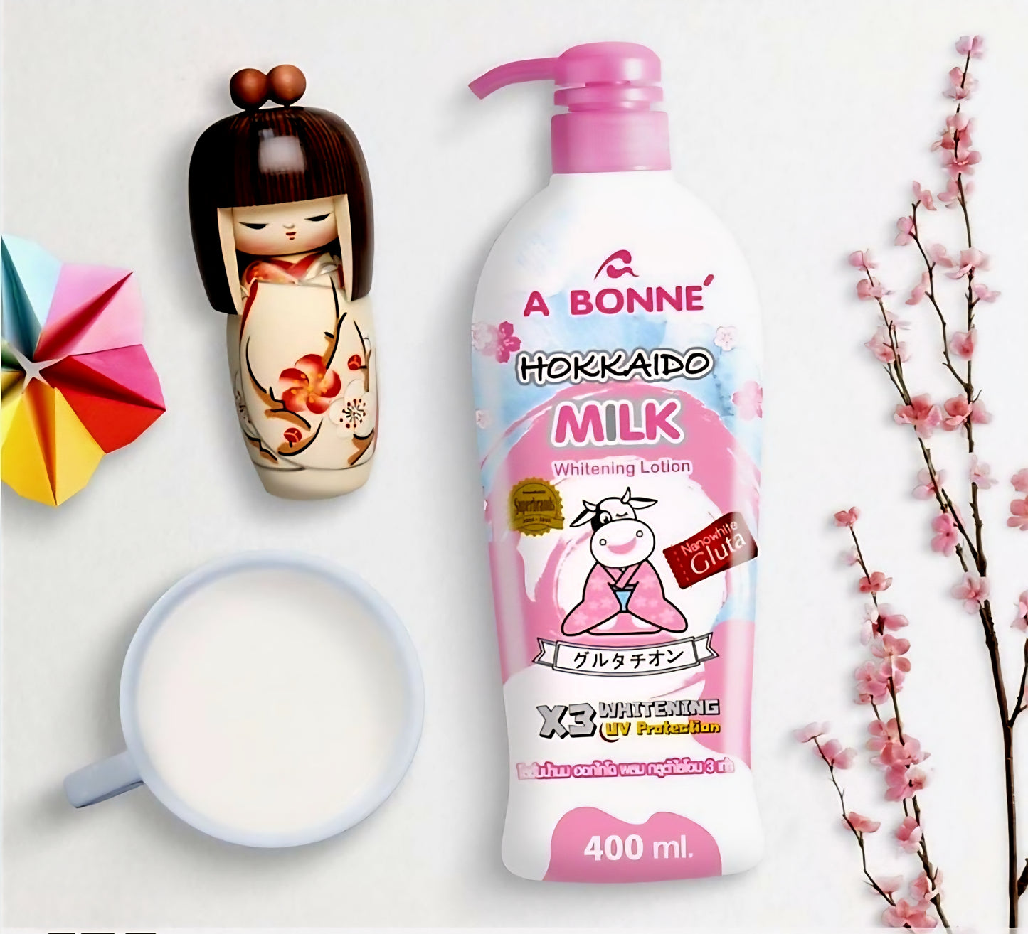 A BONNE' HOKKAIDO Milk Whitening Lotion 500ml