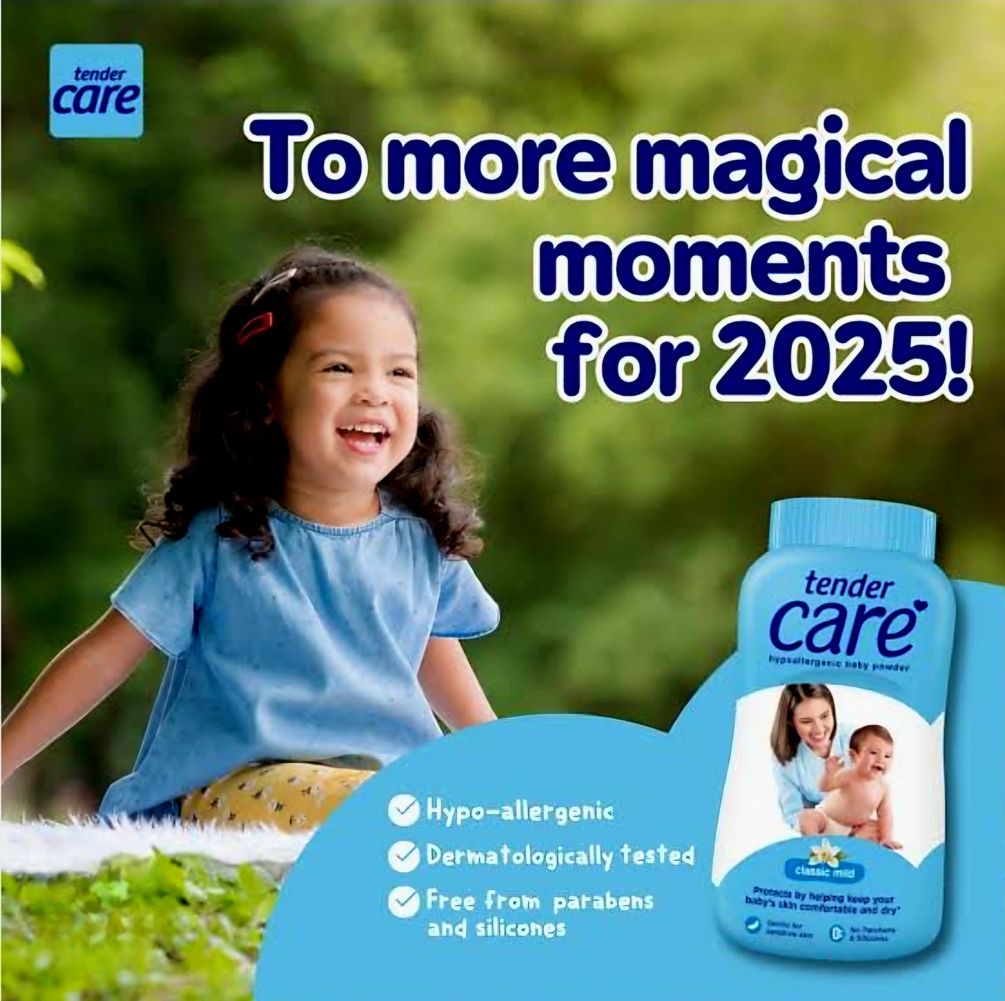 Tender Care Baby Powder CLASSIC BLUE 100g