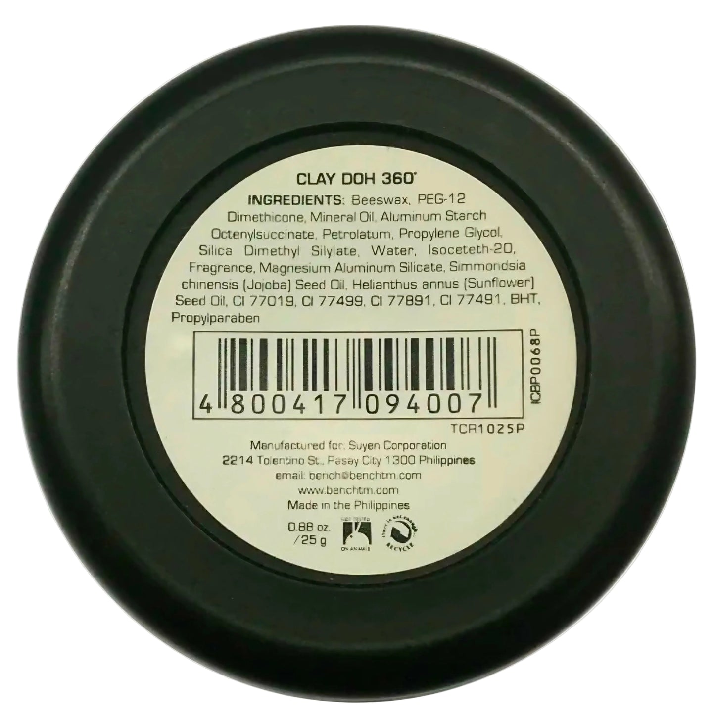 Bench CLAY DOH 360 Hair Moulding Clay 80g