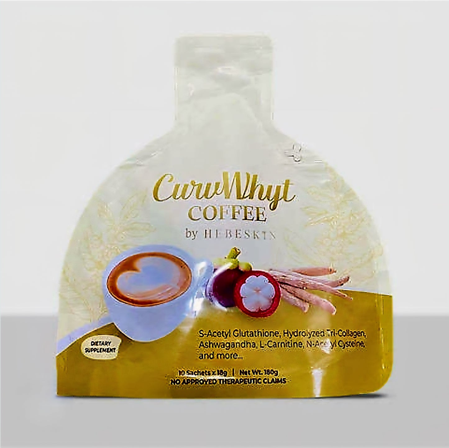 CURVWHYT Slimming Coffee by HEBESKIN 18g x 10 sachets