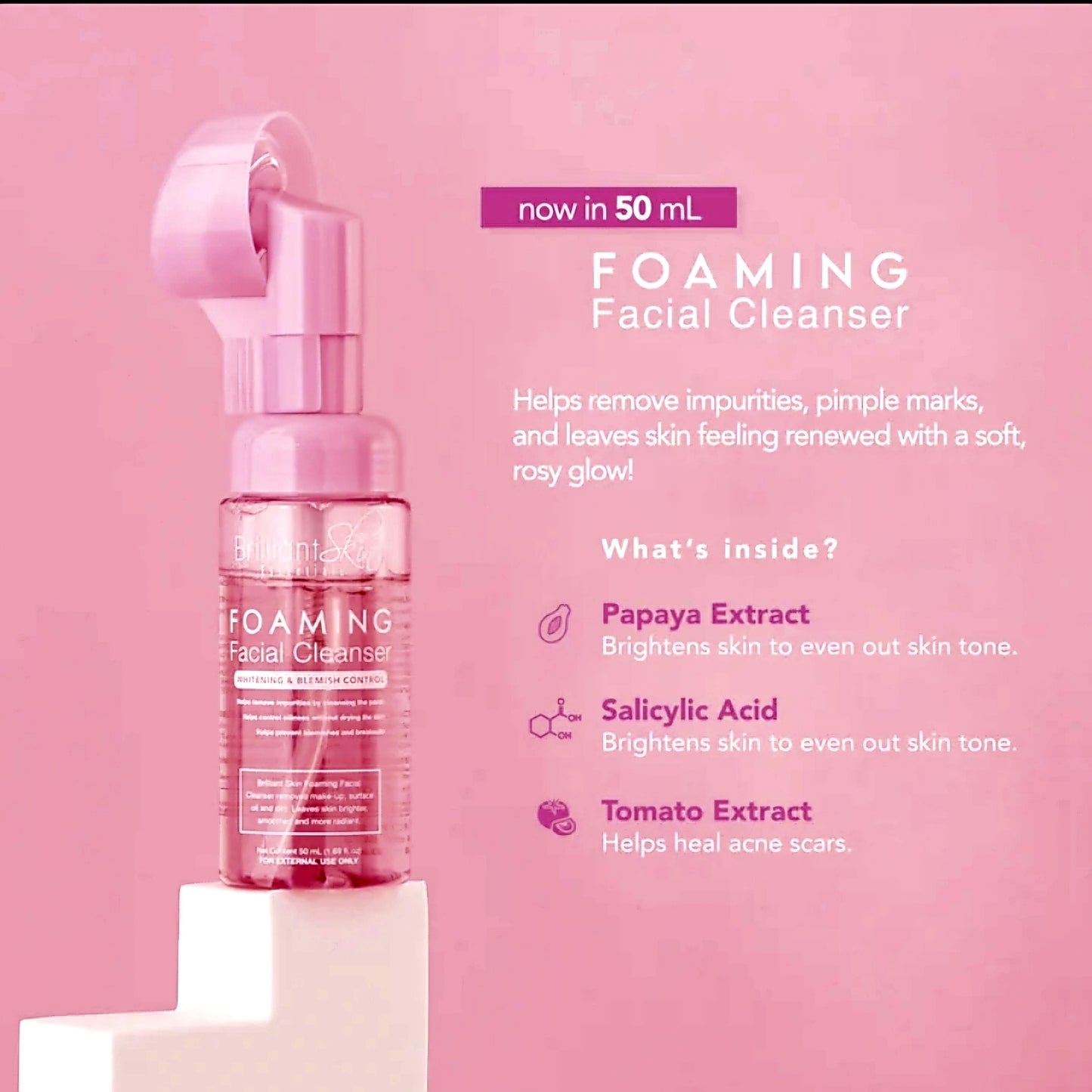 Brilliant Skin FOAMING FACIAL CLEANSER 50ml