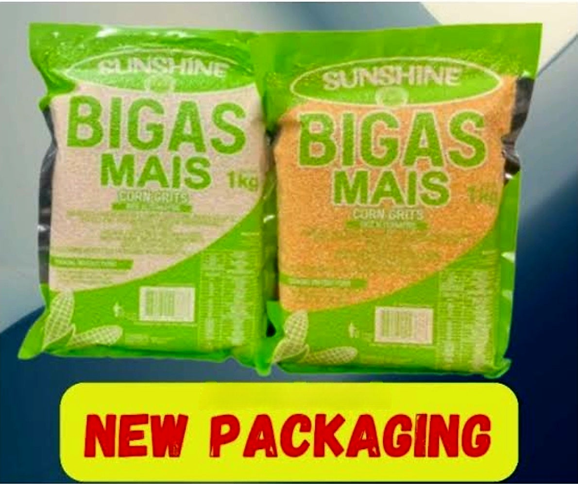 Sunshine MAIS BIGAS (White) Corn Grits 1-KILO Bag