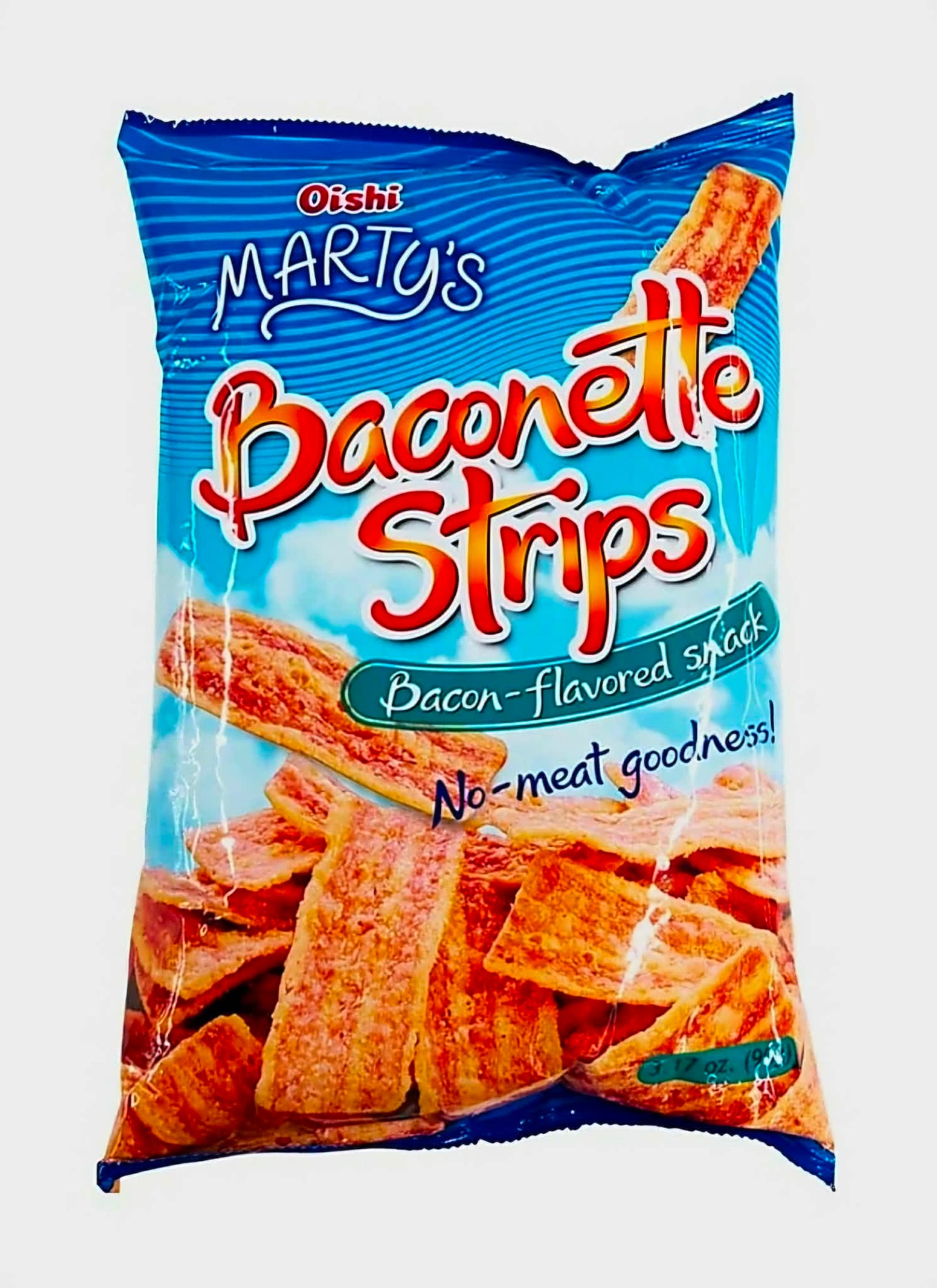 OISHI MARTYS BACONETTE STRIPS BACON-FLAVORED SNACK 90G