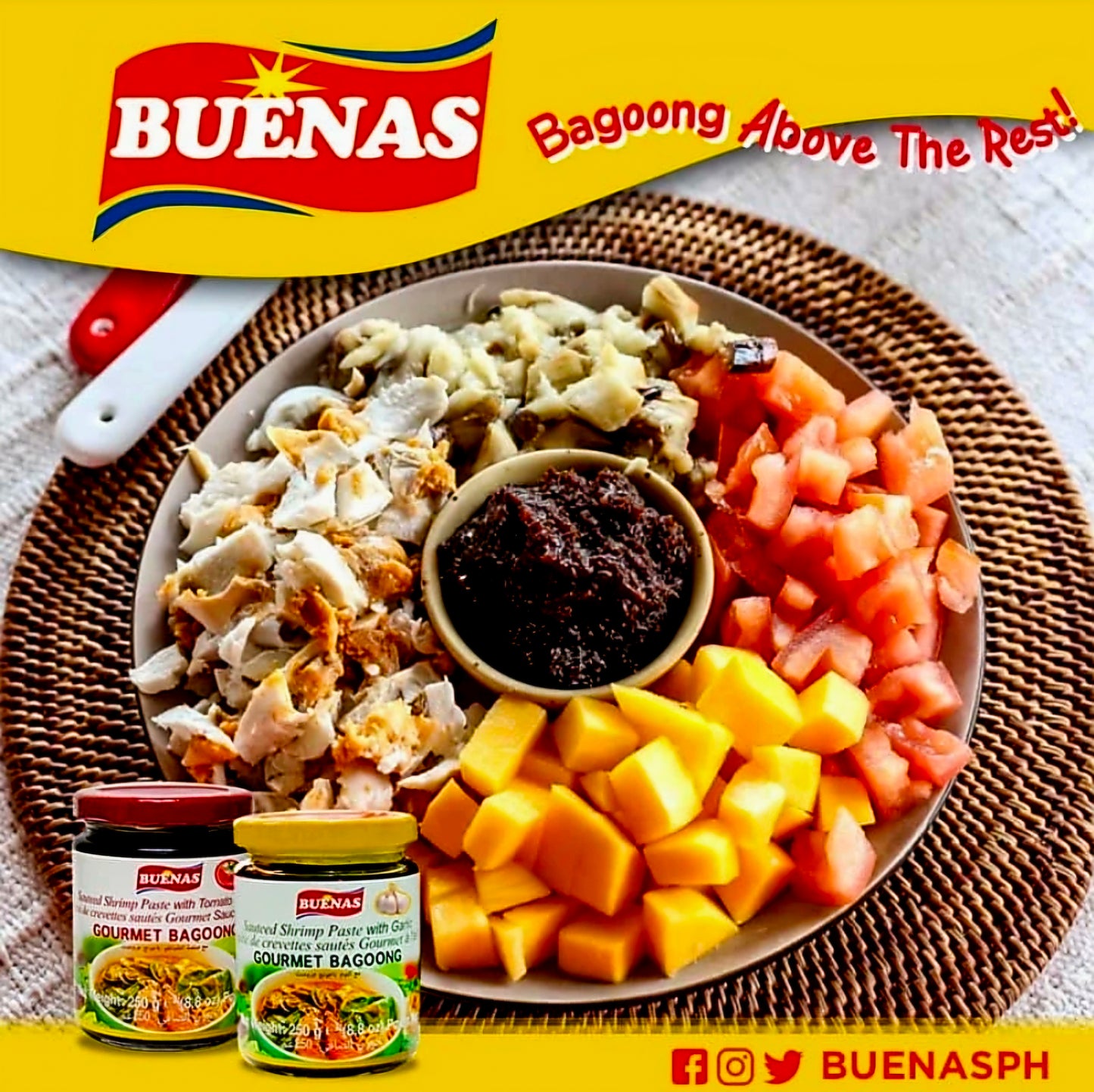 BUENAS GOURMET BAGOONG WITH TOMATO 250G