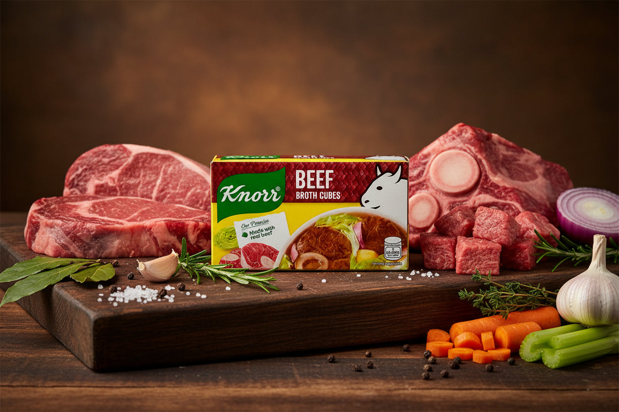 KNORR BEEF BROTH CUBES 60G