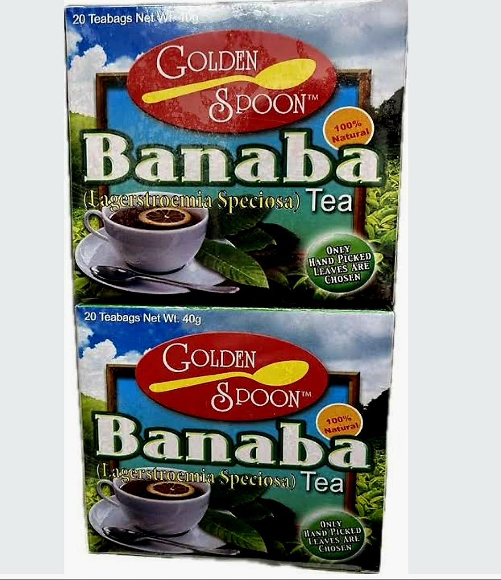‼️PROMO‼️Golden Spoon BANABA TEA 24g × 12 Teabags BBD: 28.FEB.2026