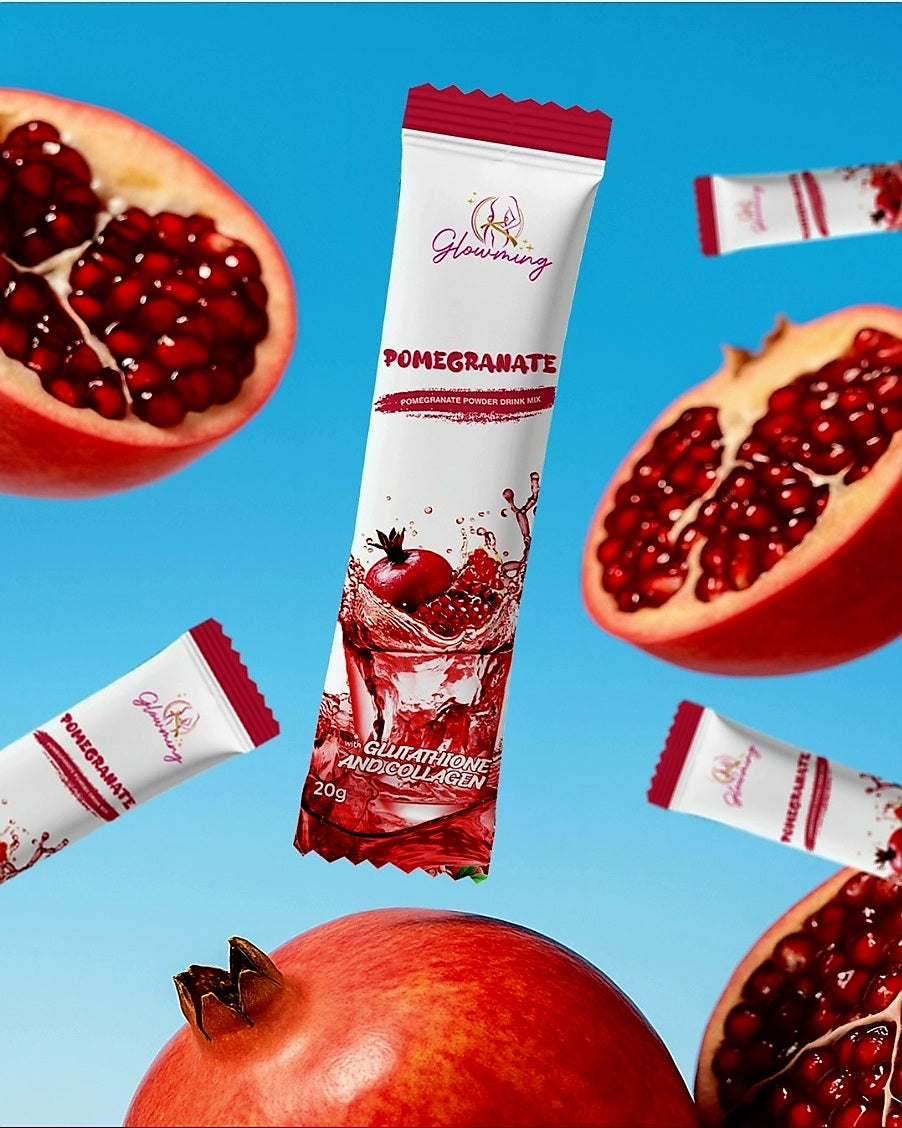 Glowming POMEGRANATE Glutathione & Collagen Drink 20g×10sachets