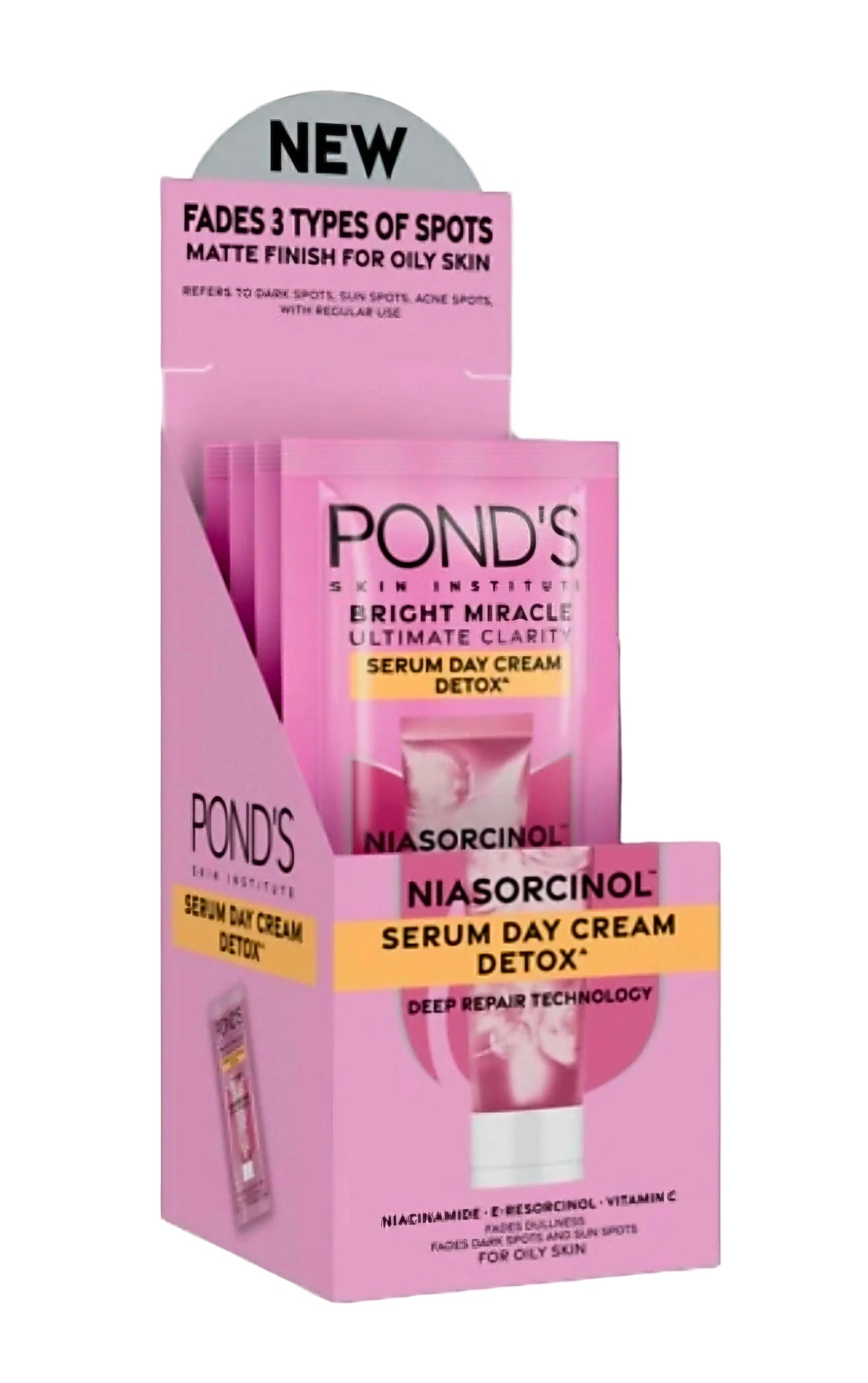 POND'S Bright Miracle Serum Day Cream Detox NIASORCINOL DEEP REPAIR 12g (Travel Size Sachet)
