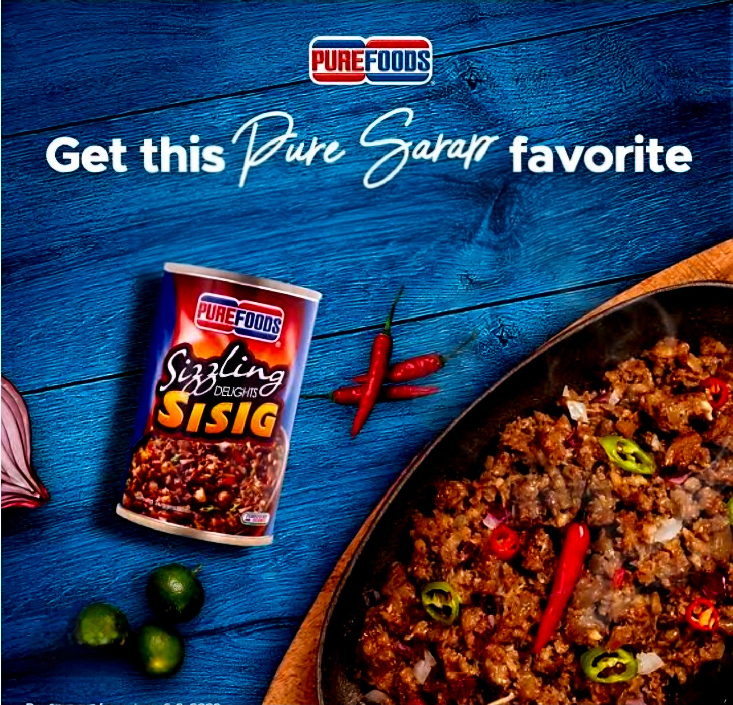 PUREFOODS SIZZLING DELIGHTS SISIG 150G (11/01/28)