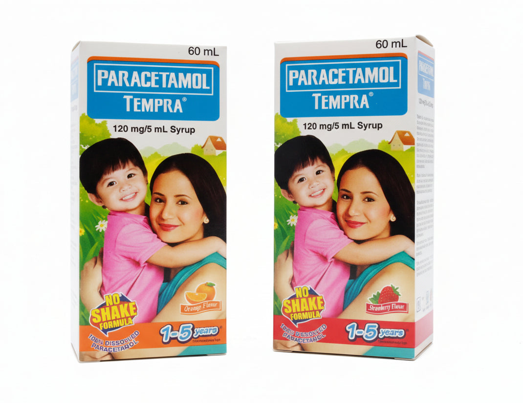 TEMPRA Paracetamol STRAWBERRY FLAVOR 60ml (Ages 1-5 Years Old)