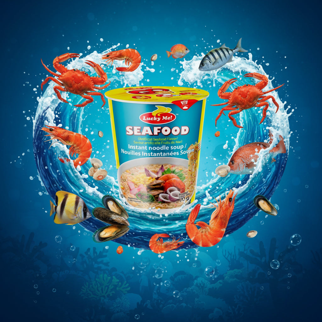 LUCKY ME SEAFOOD INSTANT CUP NOODLES 70G