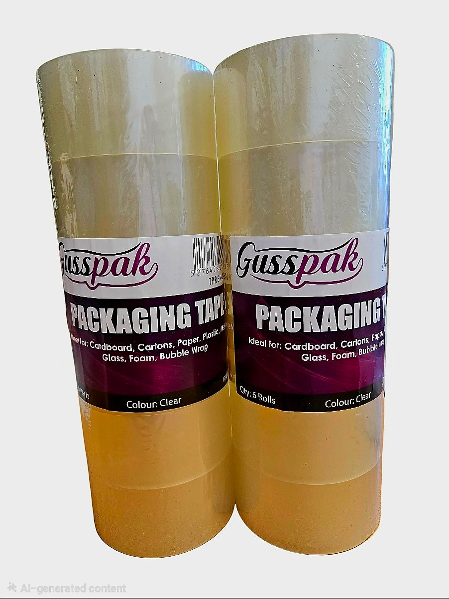 Gusspak Premium Packaging Tape ACRYLIC CLEAR 40um 48mm x 75metres (1-single)