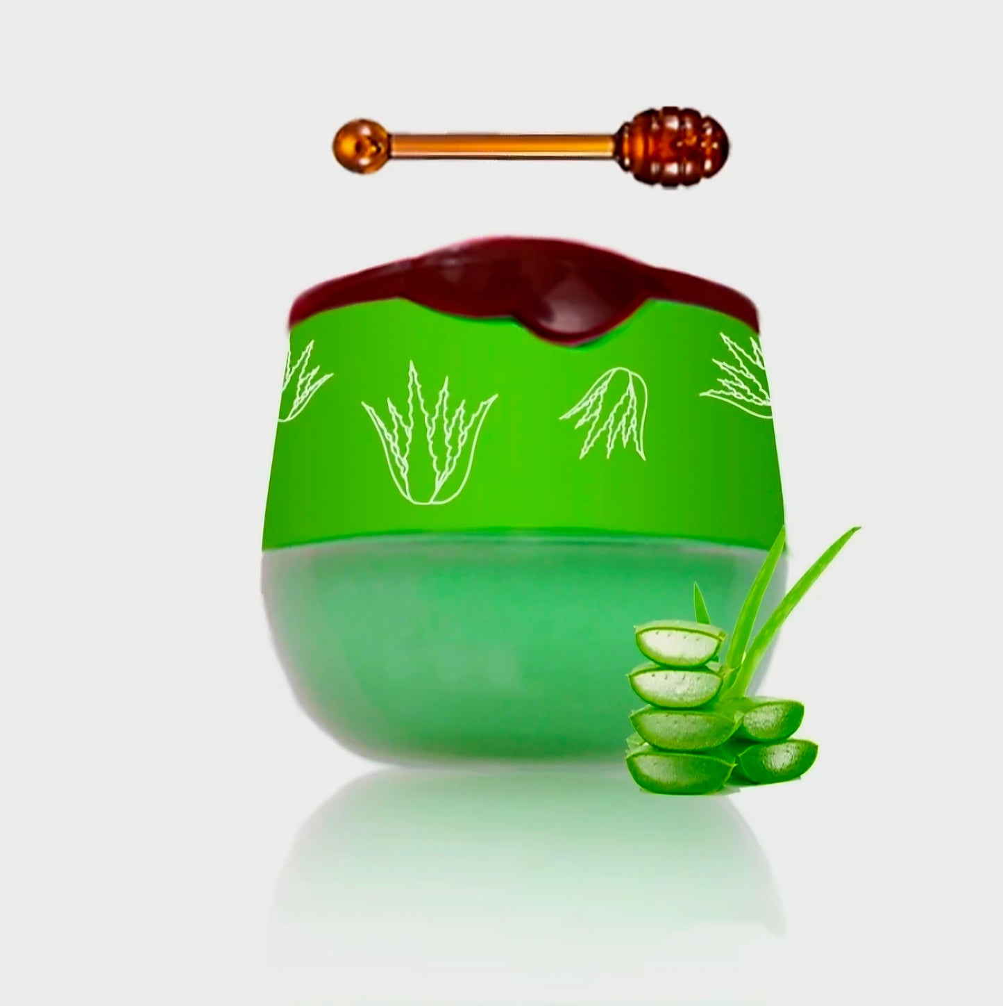 CC Glam & Beauty (CHERRY) Propolis Beewax LIP MASK in HONEYPOT with Hygienic Lip Applicator 5g