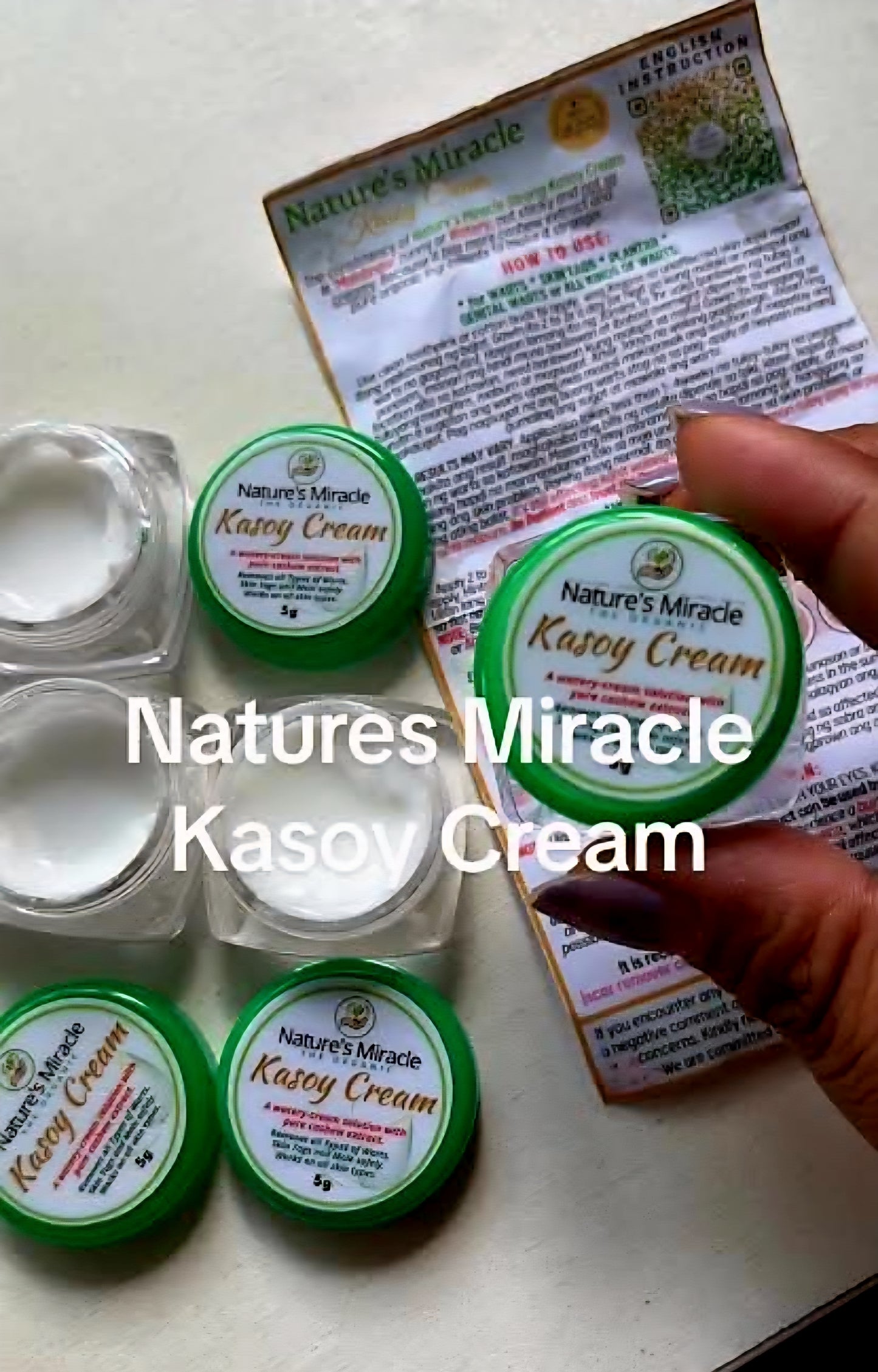 Nature's Miracle KASOY CREAM Warts & Skin Tags Removal 5g
