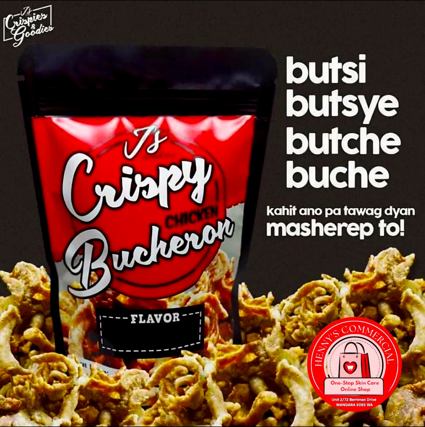 J'S CRISPY CHICKEN BUTCHERON SALTED EGG FLAVOR 100G