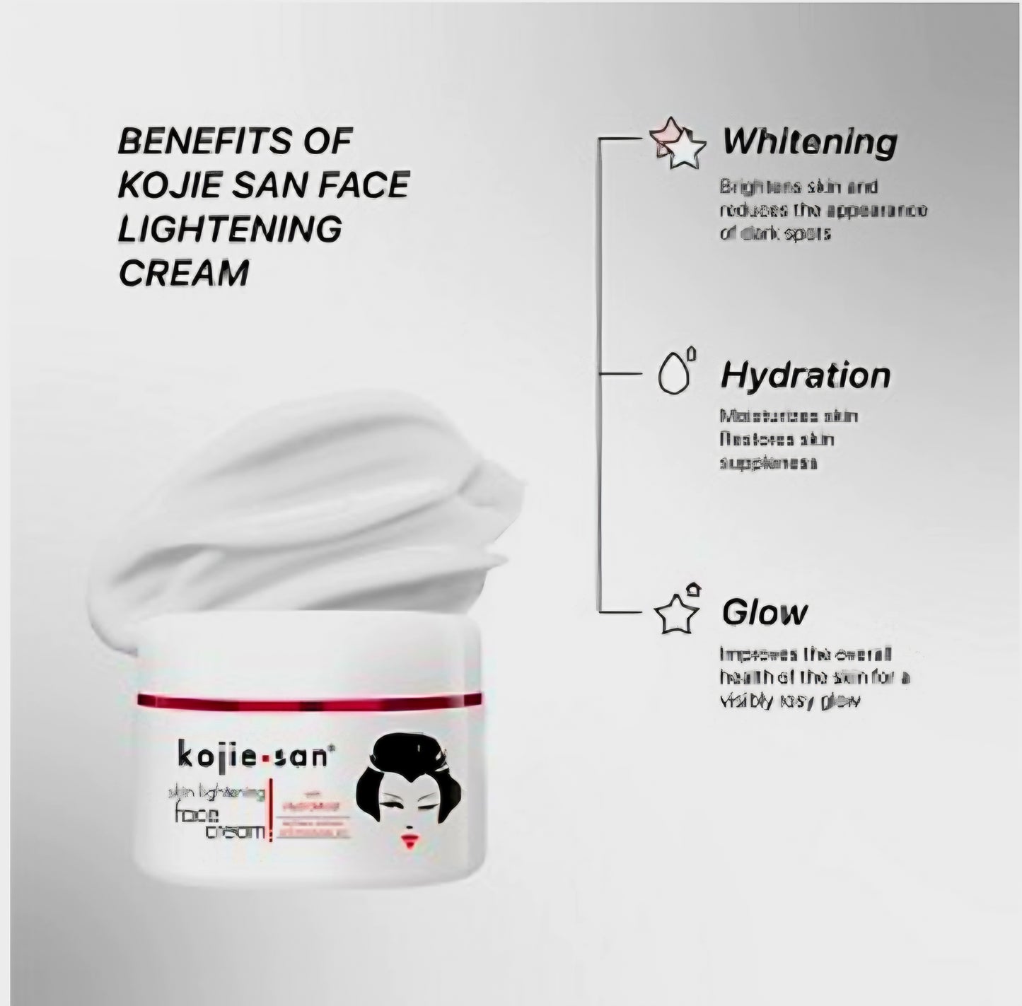 KOJIE SAN Skin Lightening FACE CREAM 30g