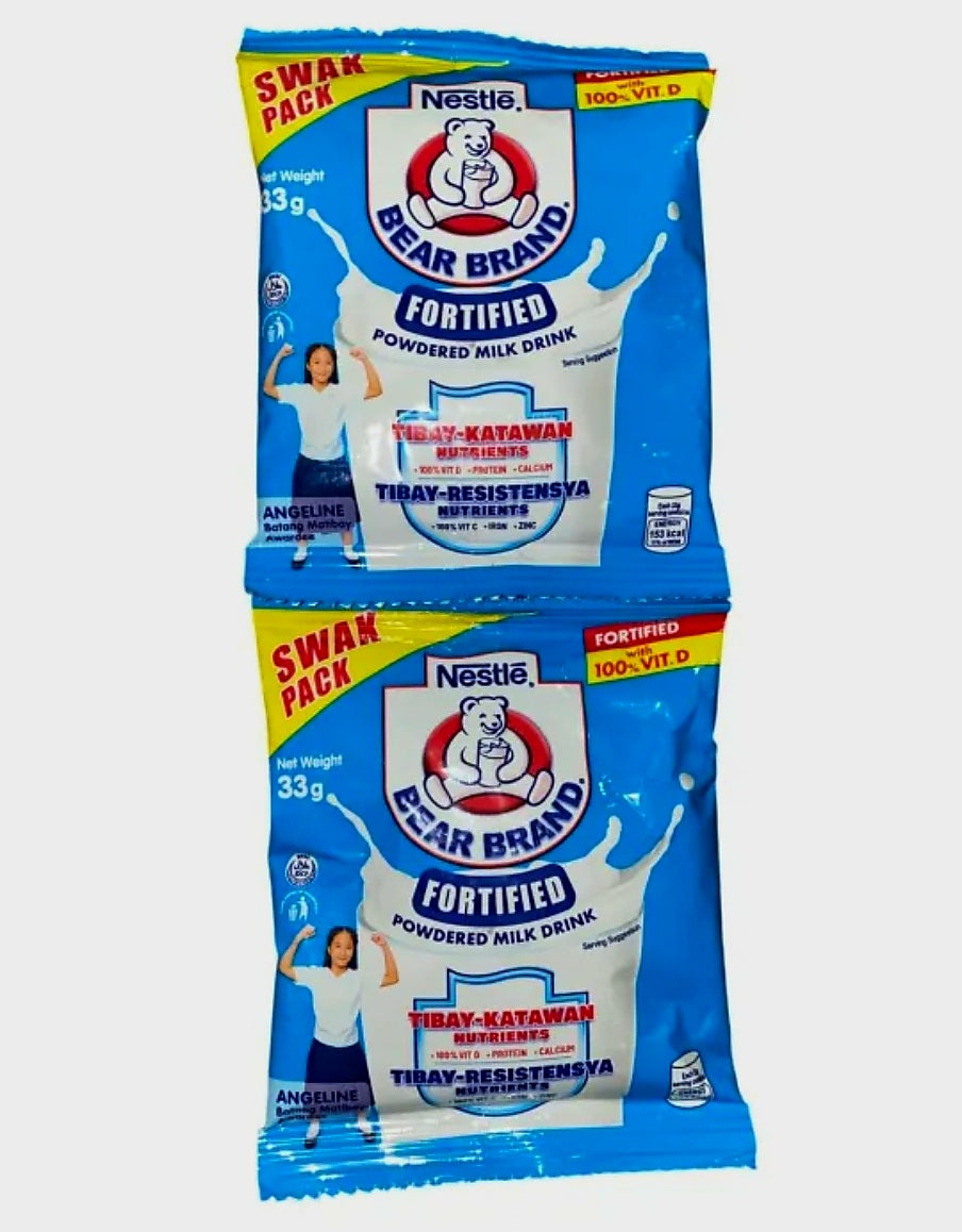 Nestle Bear Brand Powdered Milk 33g × 8pcs (HANGER)