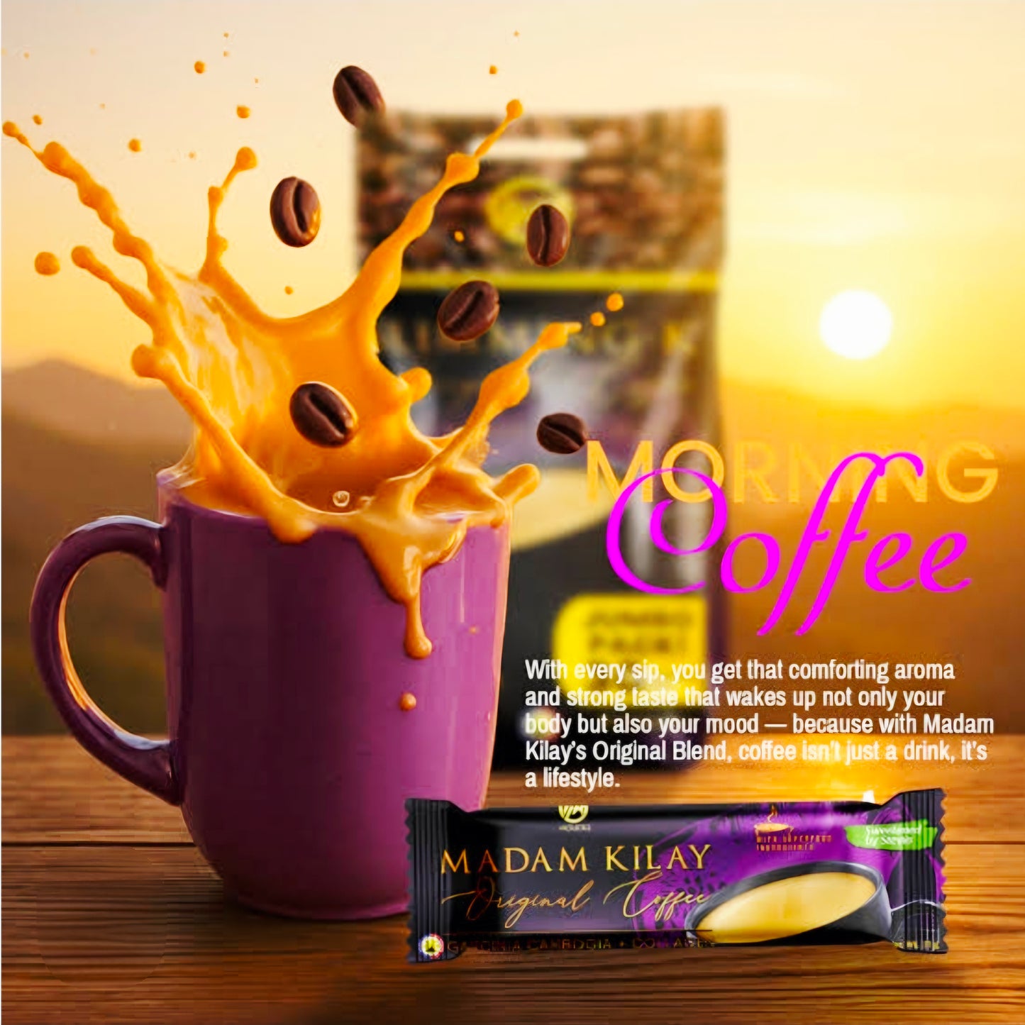 MK'SMETICS MADAM KILAY ORIGINAL COFFEE 210G