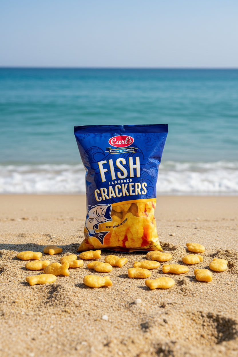CARL'S FISH CRACKERS SPICY 100G (15/06/27)