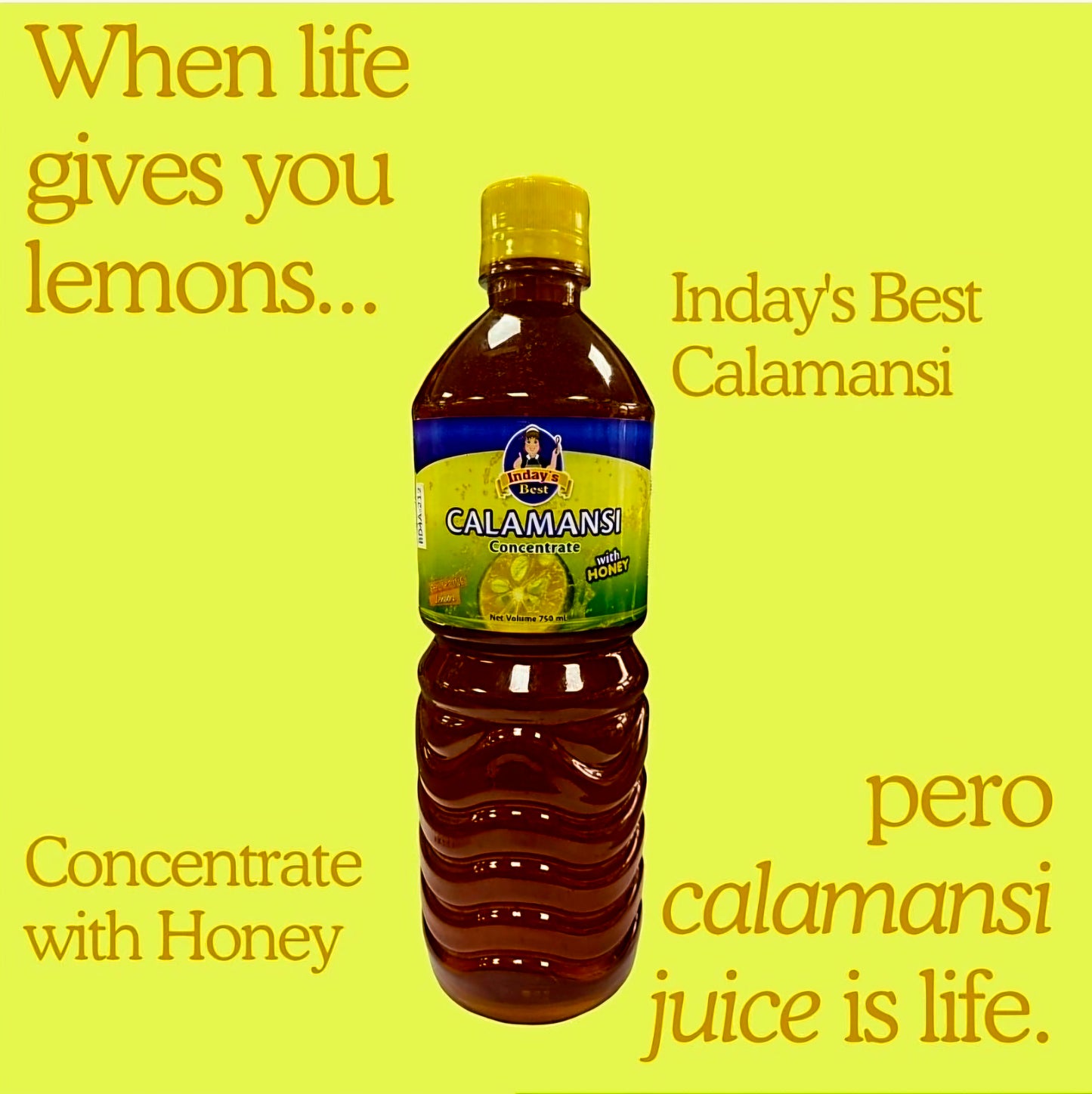 INDAY'S CALAMANSI CONCENTRATE WITH HONEY 750G