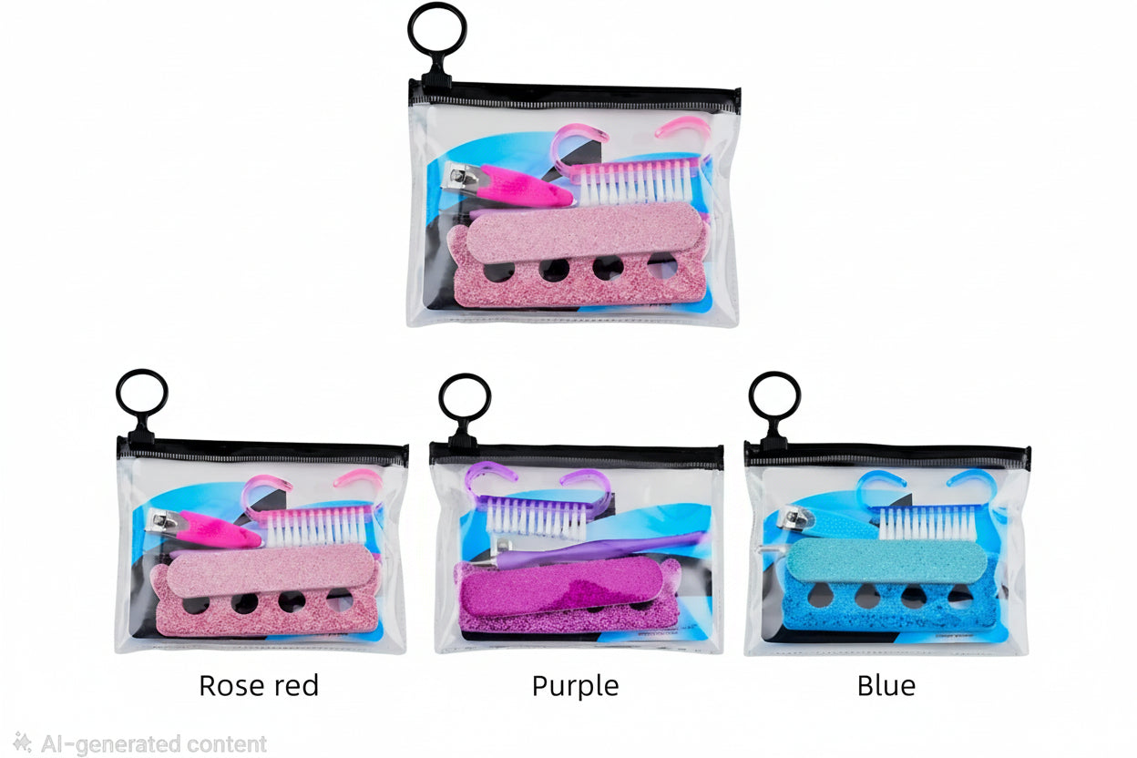 5-PCS PEDICURE TOOLS SET PVC-POUCH