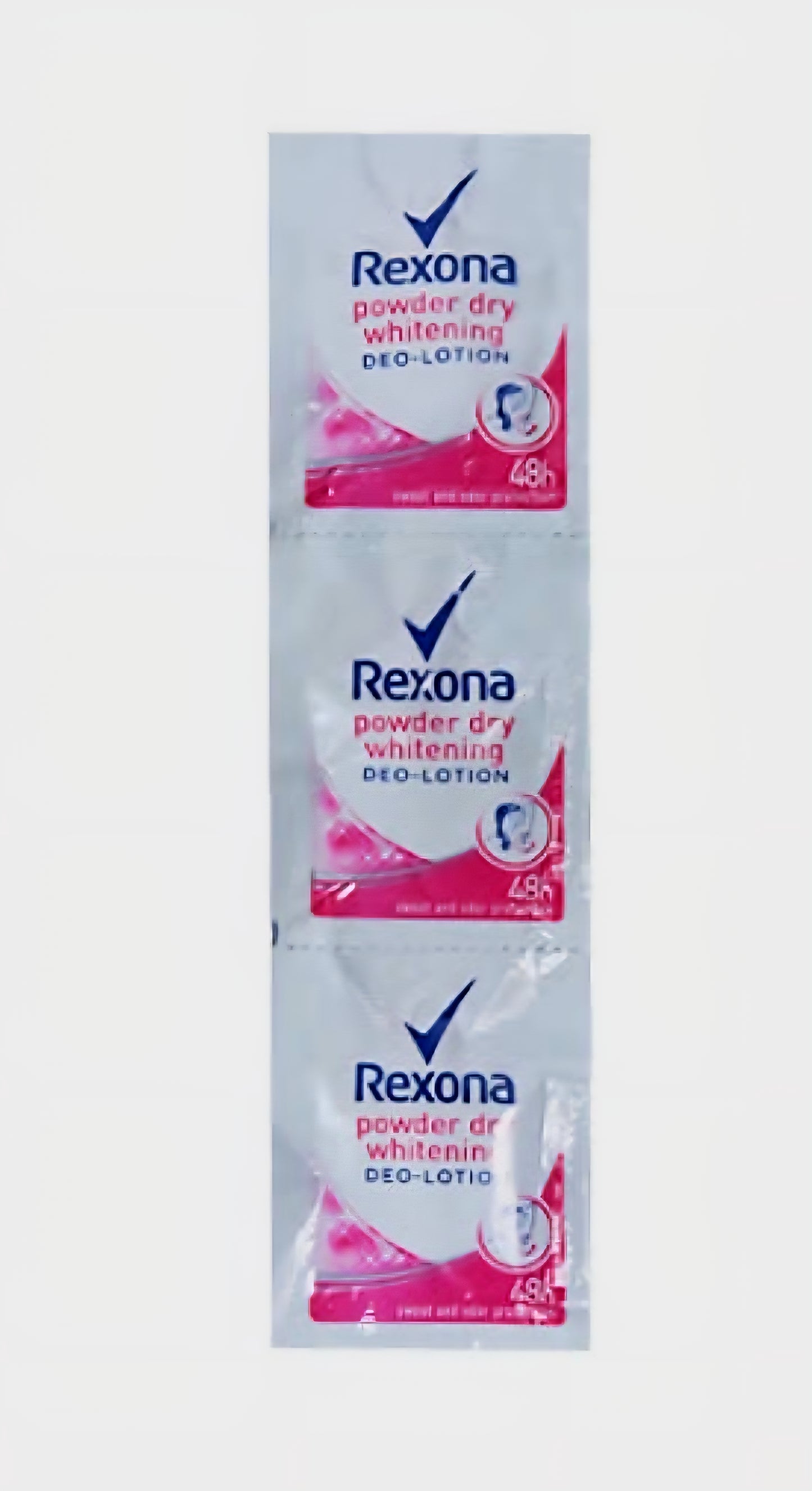 REXONA Women POWDER DRY + BRIGHTENING DEO-LOTION 3ml×12sachets Hanger (TRAVEL SIZE)