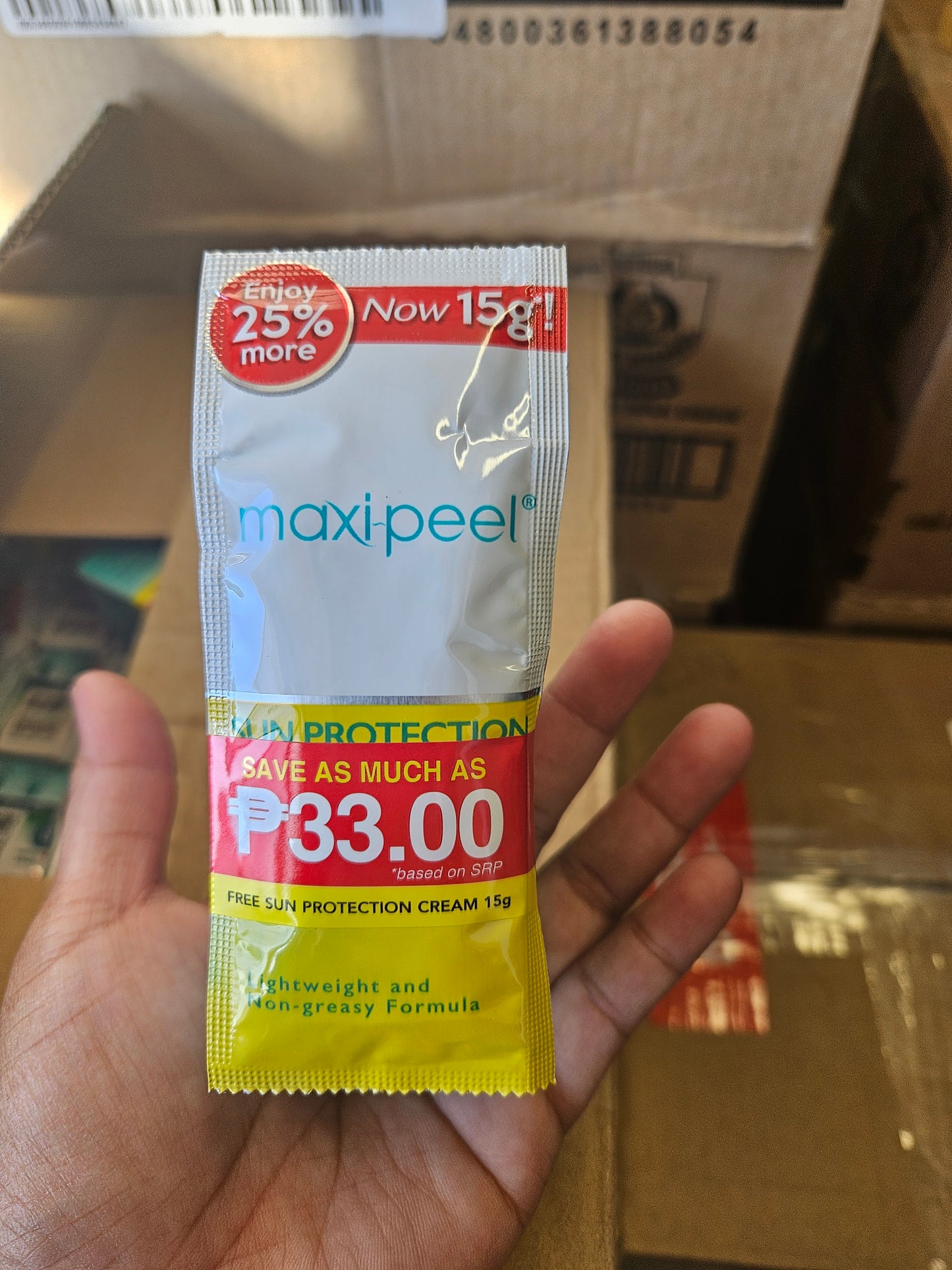 MAXIPEEL Exfoliant Solution NO.3 60ml with FREE 15g Sunscreen Protection