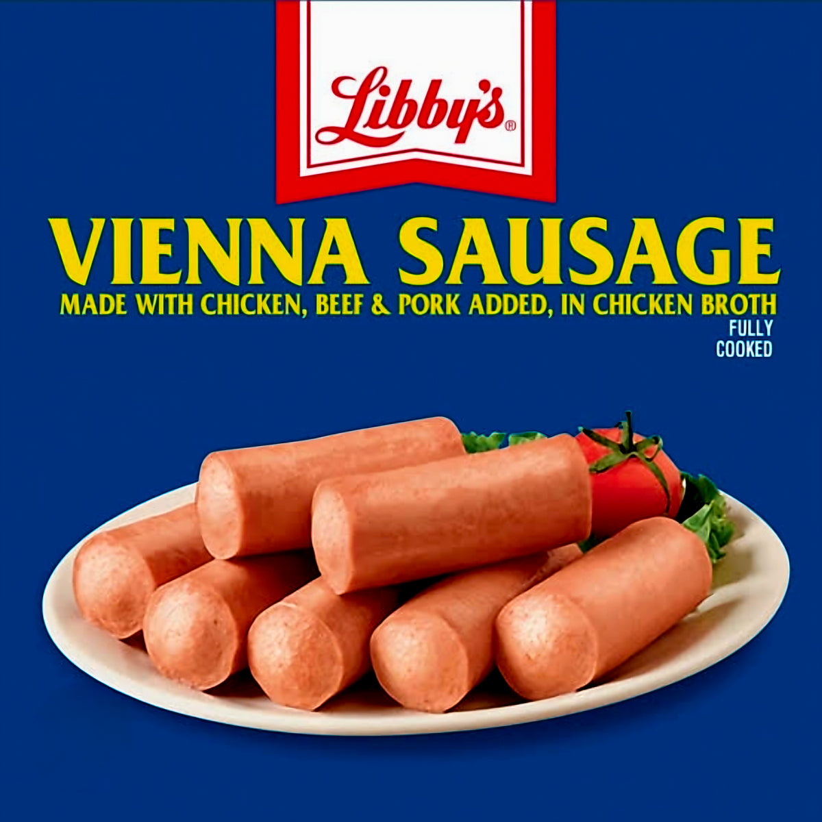 LIBBY'S VIENNA SAUSAGE 130G×18-CANS EASY-OPEN CAN FULL BOX (31/05/28) MADE IN USA