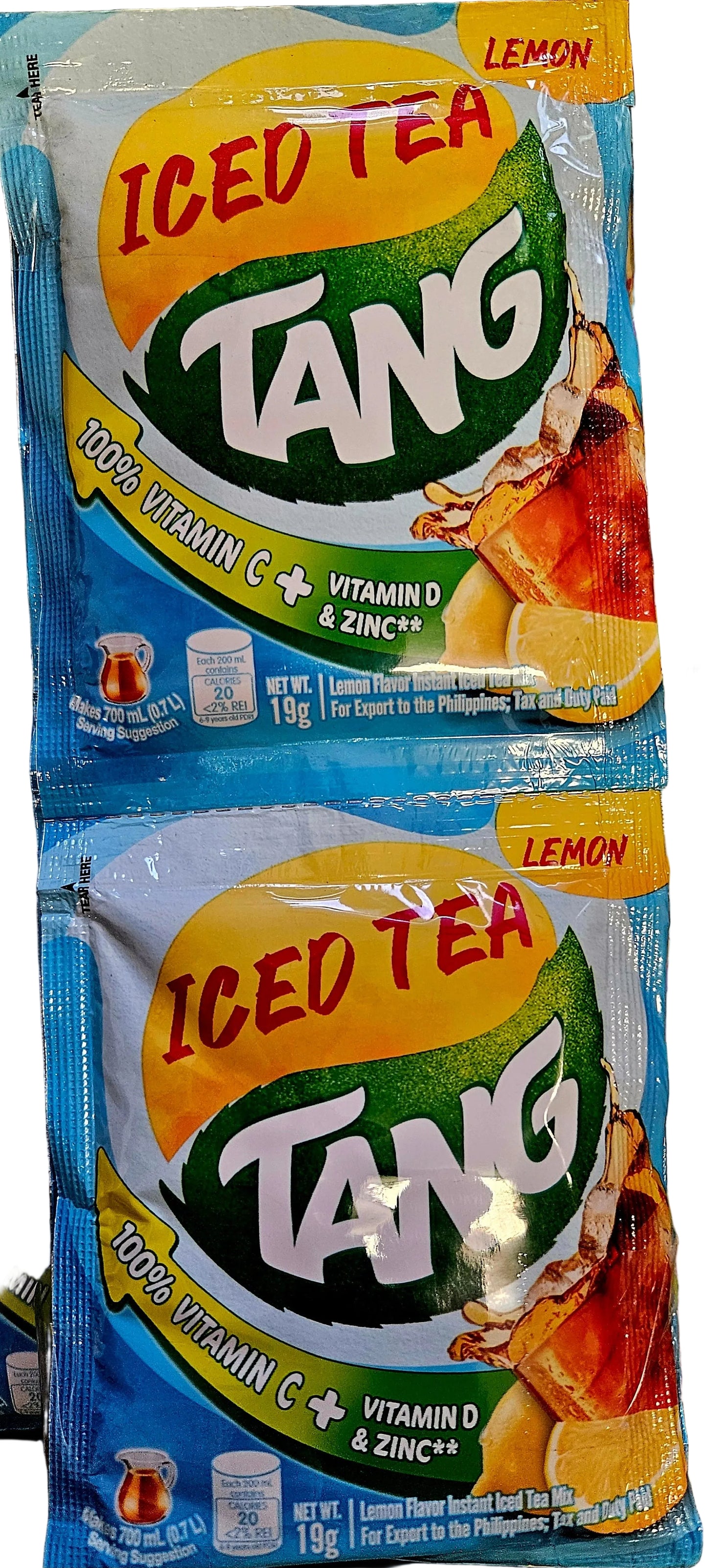 TANG LEMON ICED TEA POWDER JUICE DRINK 19G×12-SACHET PACK