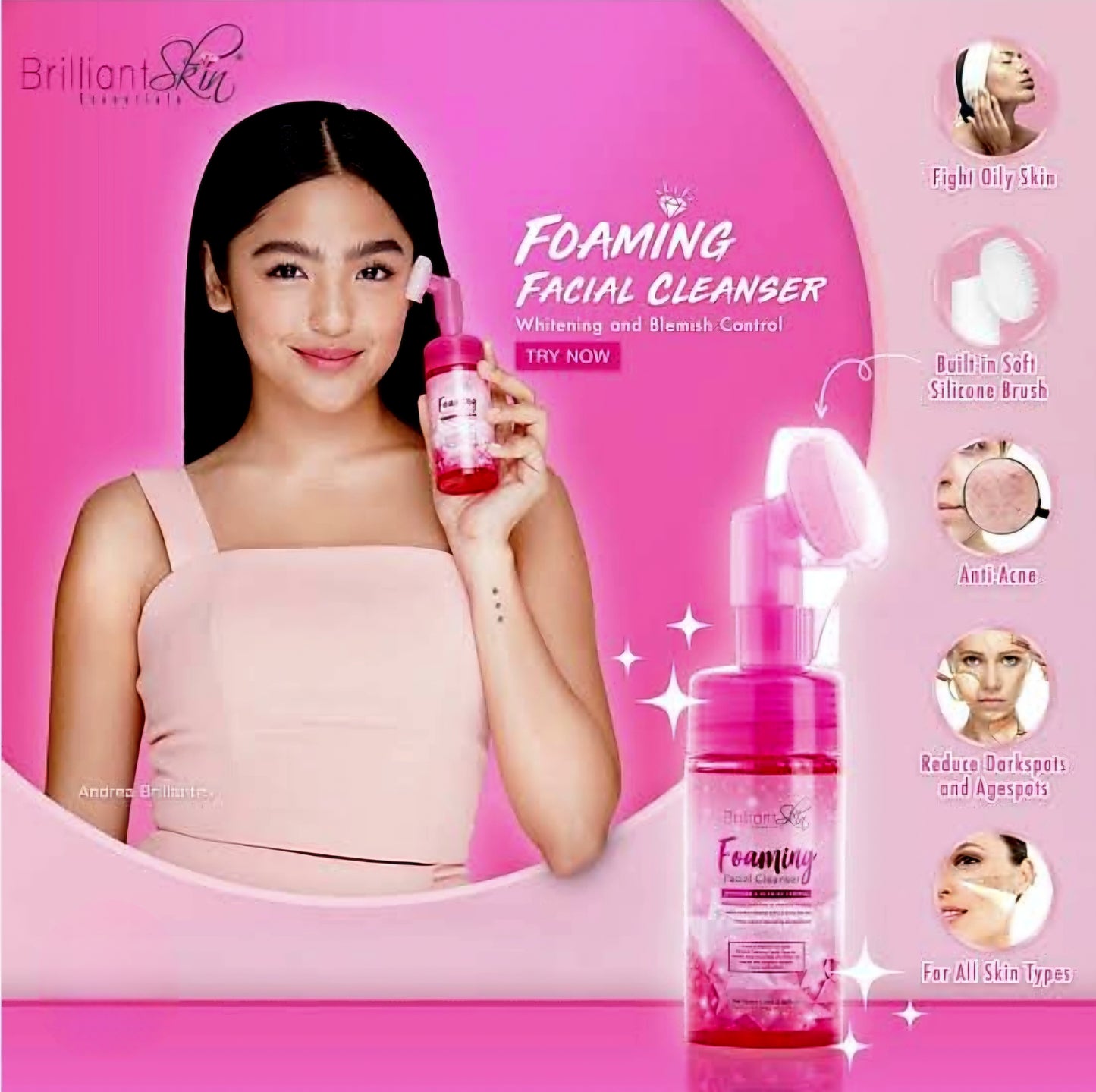 Brilliant Skin FOAMING FACIAL CLEANSER 50ml