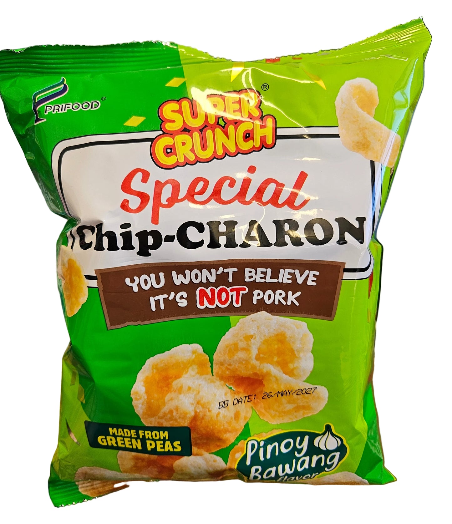 SUPER CRUNCH SPECIAL CHIP-CHARON PINOY BAWANG 90G (26/05/27)