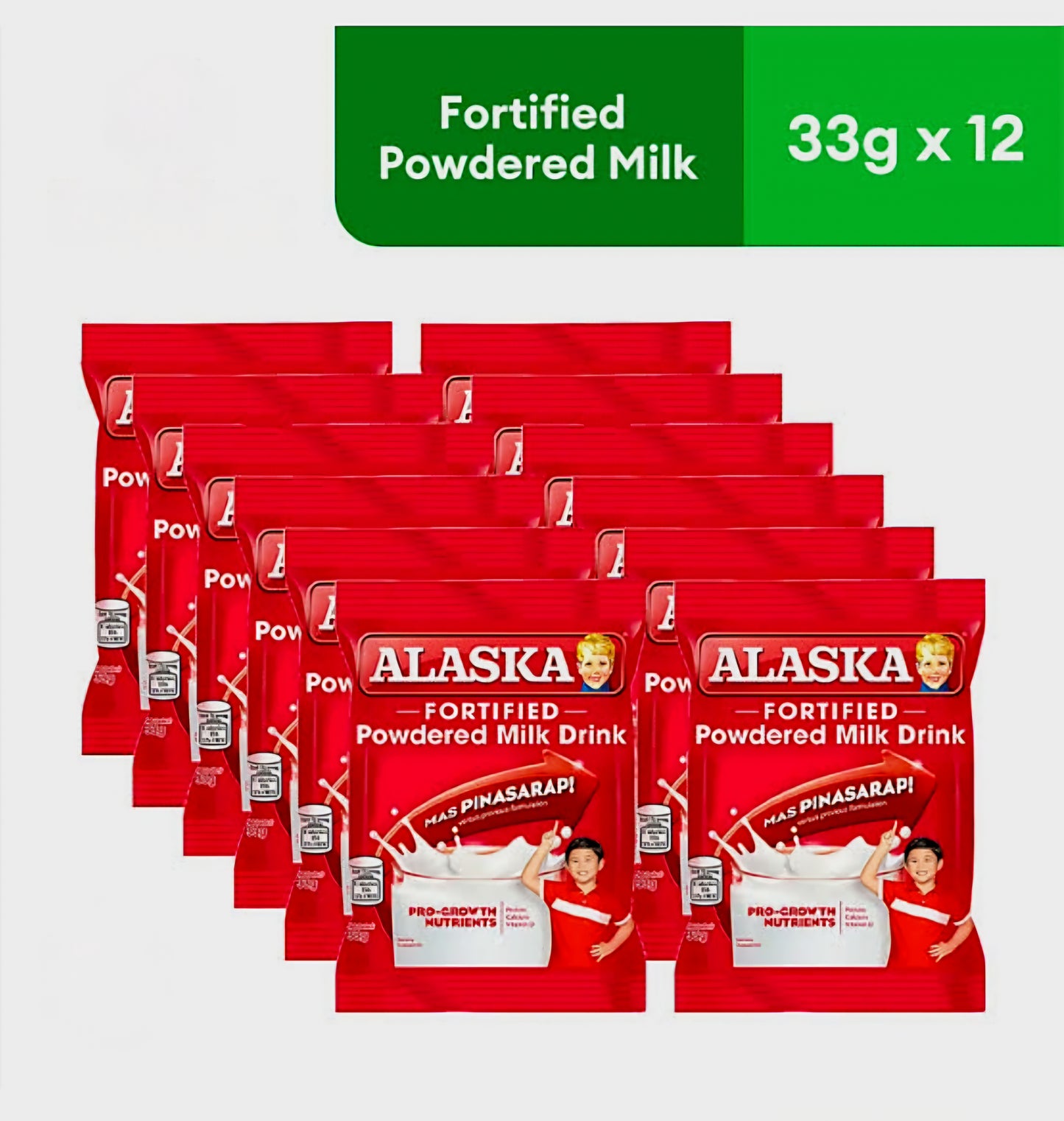 Alaska Powdered Milk 33g × 6's (HANGER)