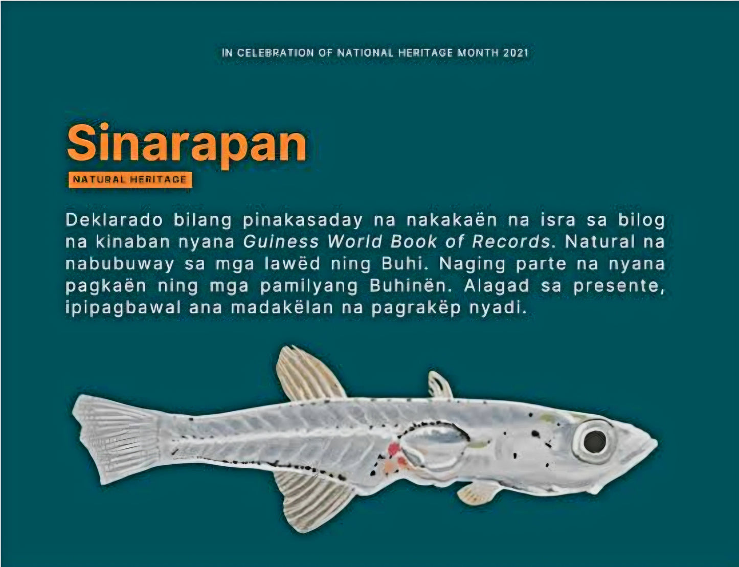 Dried TABIOS 100g (Sinarapan) (NON-FROZEN)