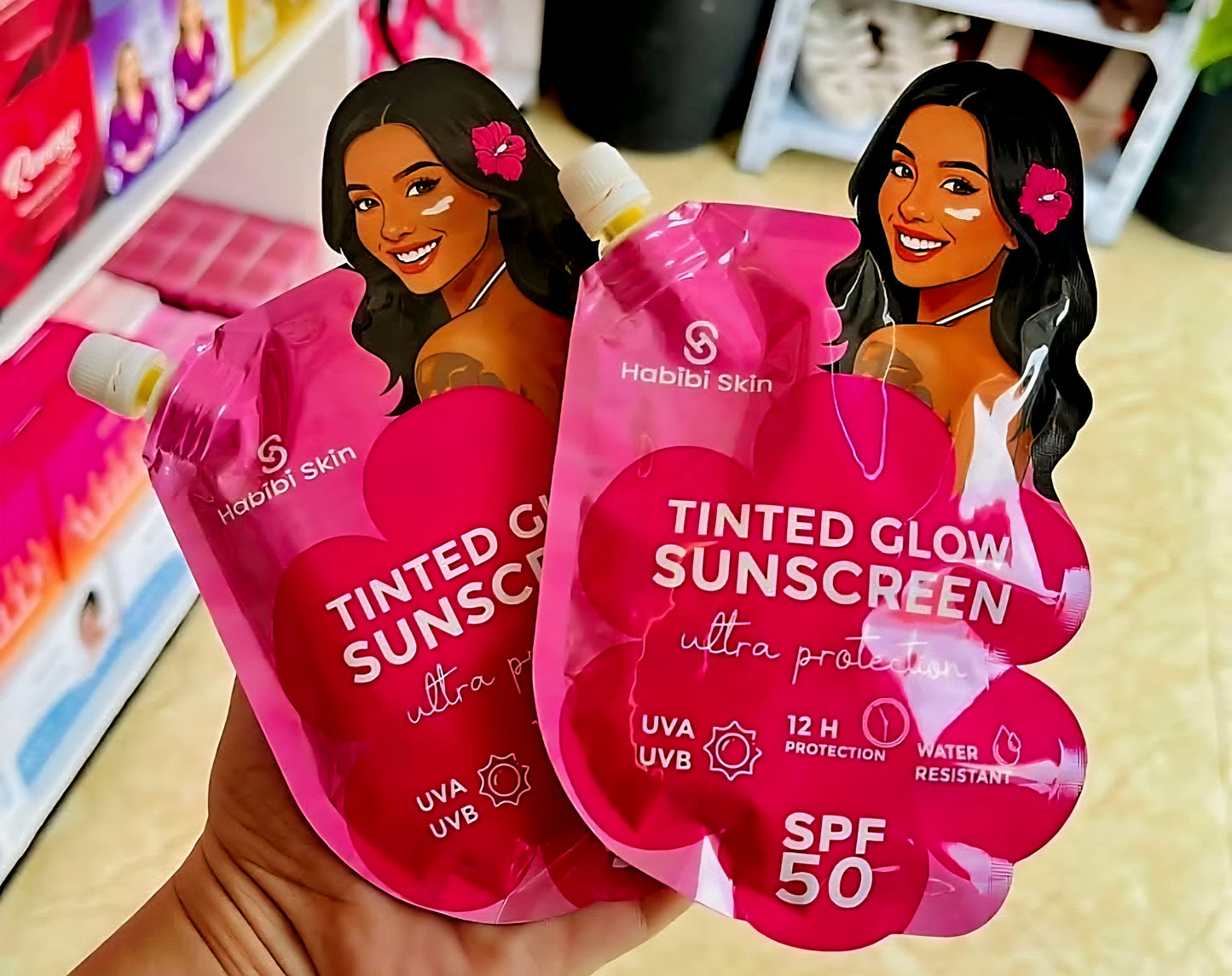 Habibi Skin TINTED GLOW SUNSCREEN UVA/UVB SPF50 50ml Resealable Cap