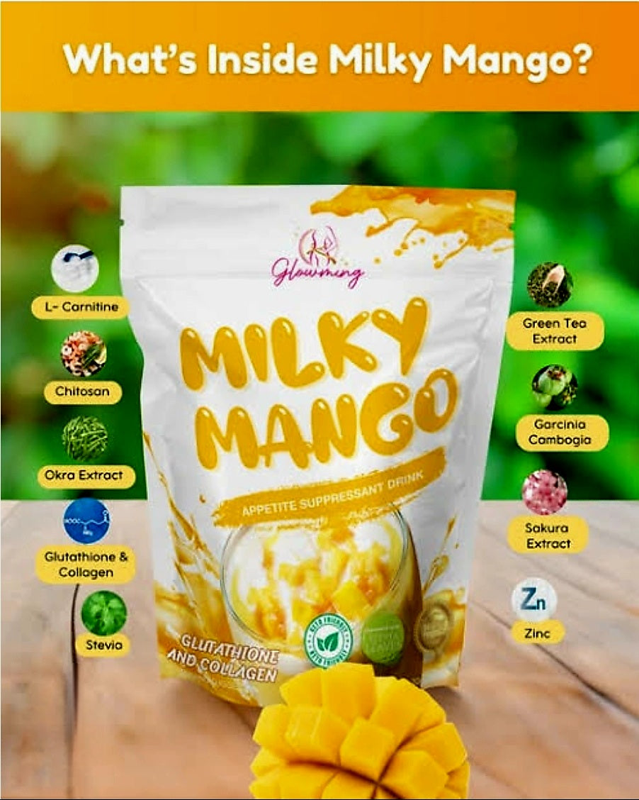 Glowming MILKY MANGO 21g × 10 sachets APPETITE SUPPRESANT DRINK