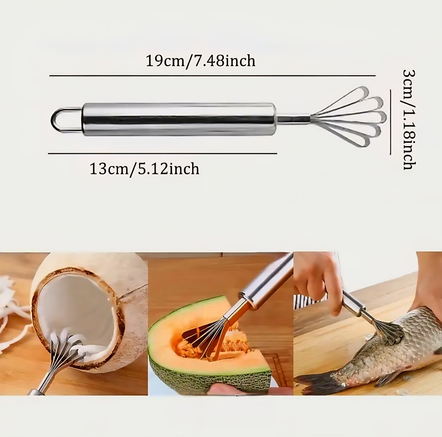 Heavy Duty Tough Stainless Steel BUKO/MELON Grater (Pangkayod)
