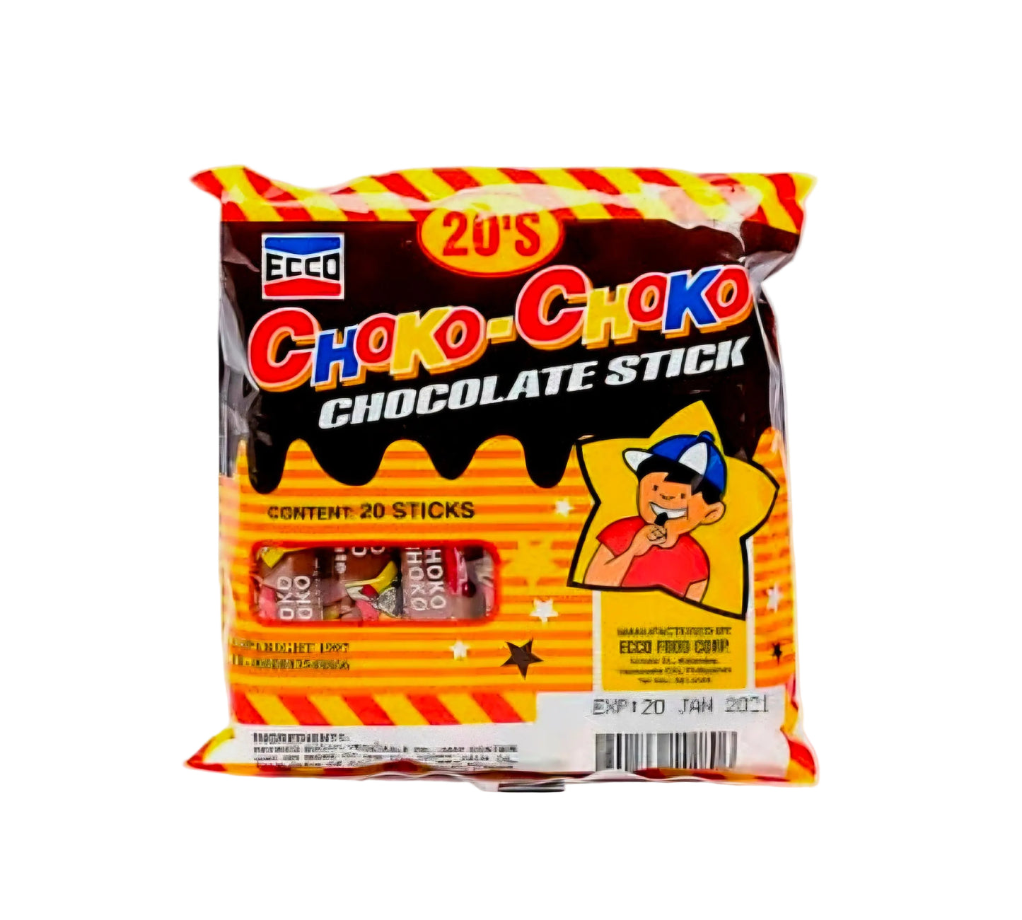 CHOKO-CHOKO CHOCOLATE STICK 20-PCS PACK