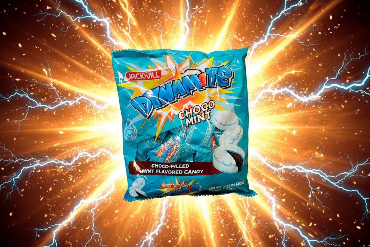JACK & JILL DYNAMITE CHOCO-FILLED MINT CANDY 200G