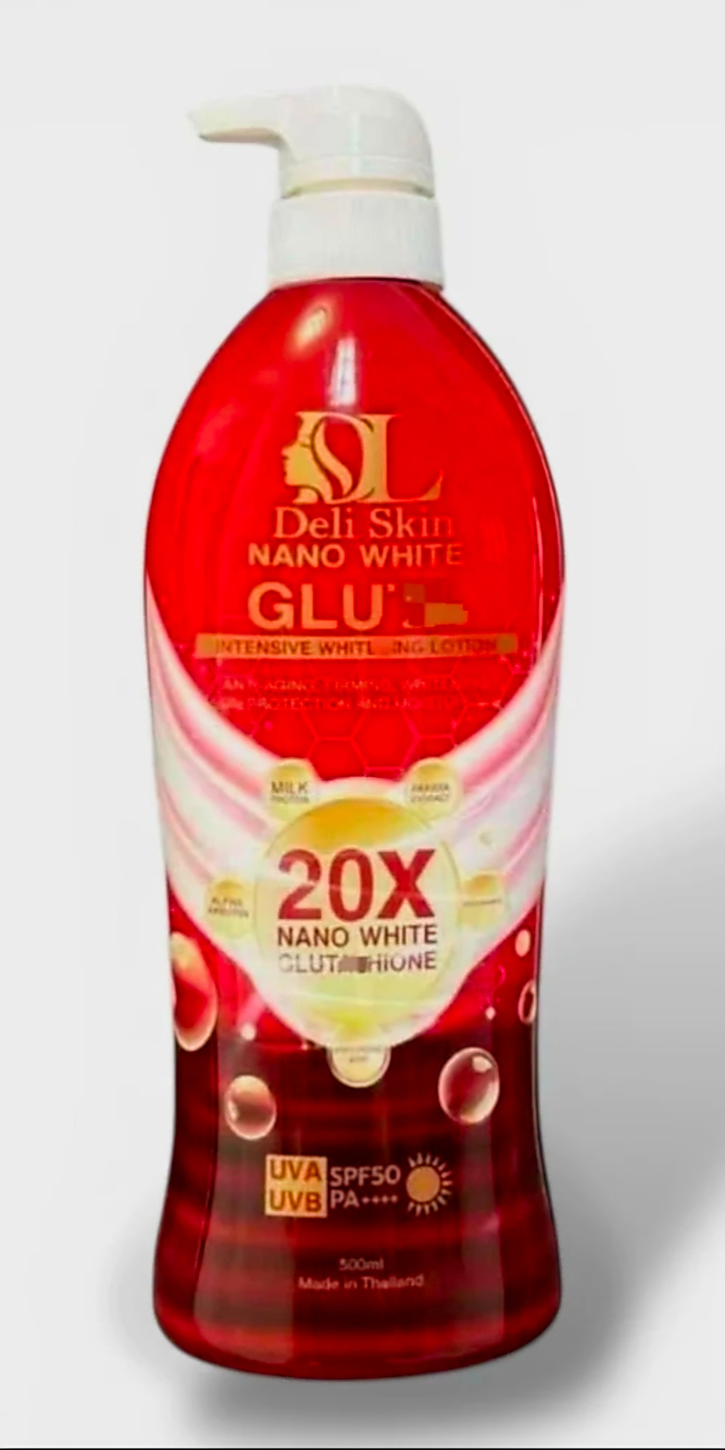 DELI SKIN NANO WHITE GLUTA LOTION 500ML