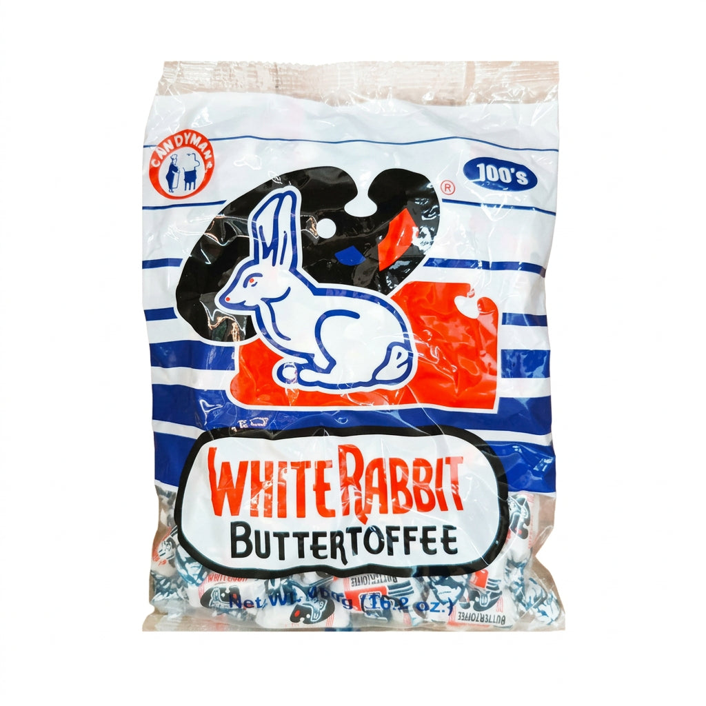WHITE RABBIT BUTTERTOFFEE CANDY 50-PIECES PACK (02/01/28)
