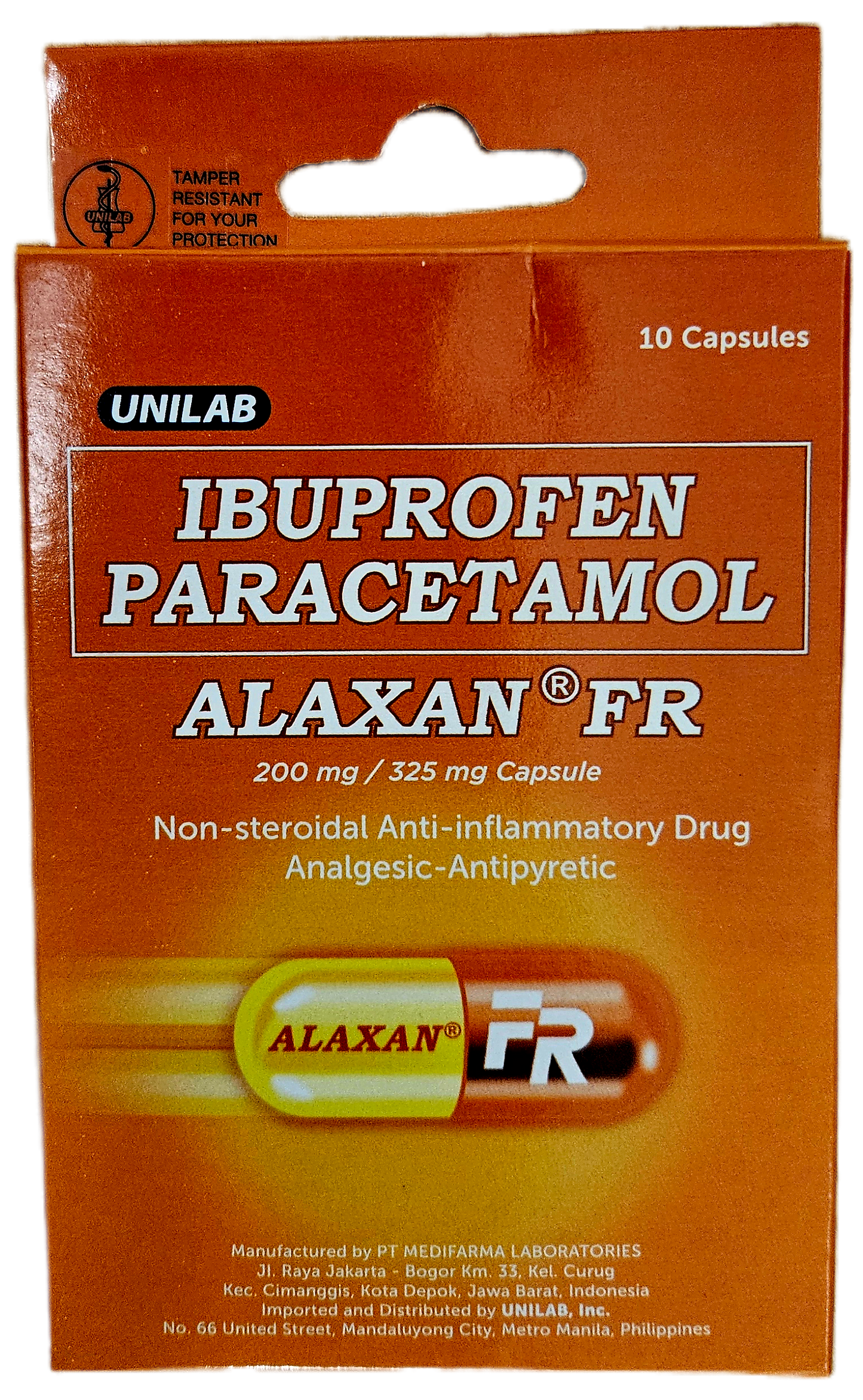 ALAXAN-FR 10-CAPSULES TRAVEL PACK