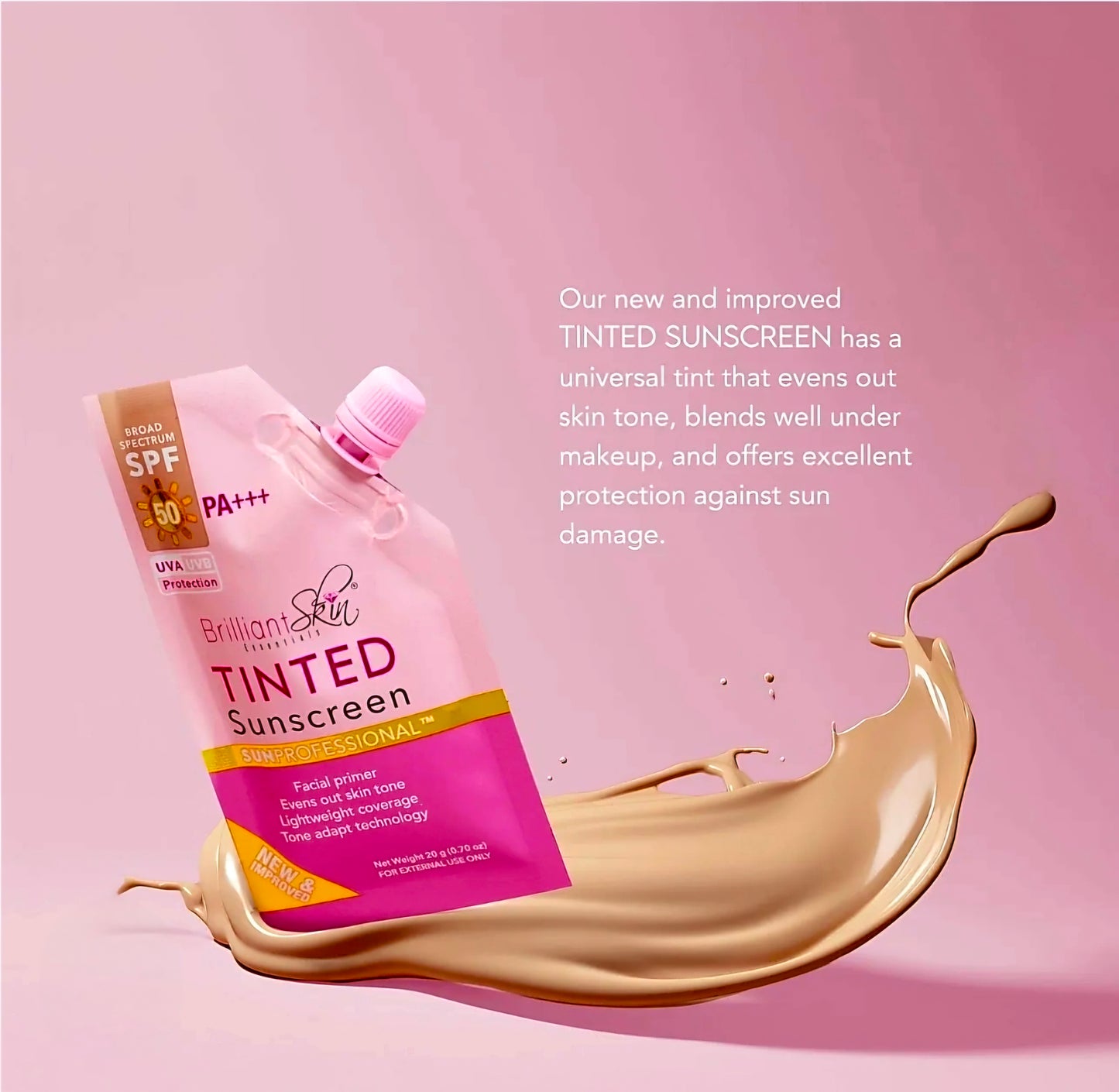 BRILLIANT SKIN ESSENTIALS TINTED SUNSCREEN FACIAL PRIMER 20G