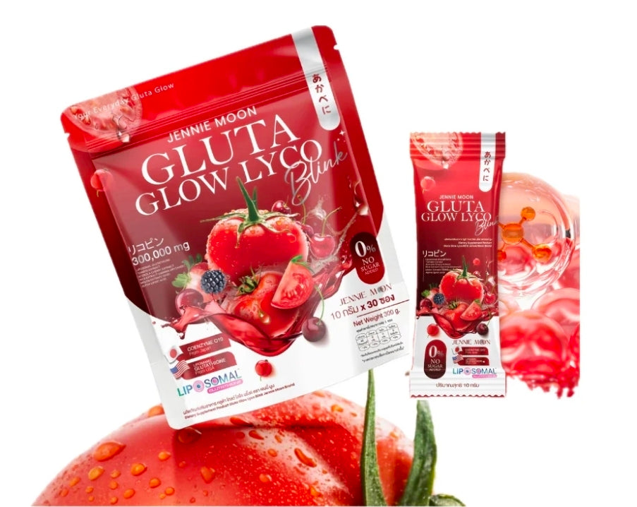 Jennie Moon GLUTA GLOW LYCO BLINK Collagen Beauty Drink 30-sachets
