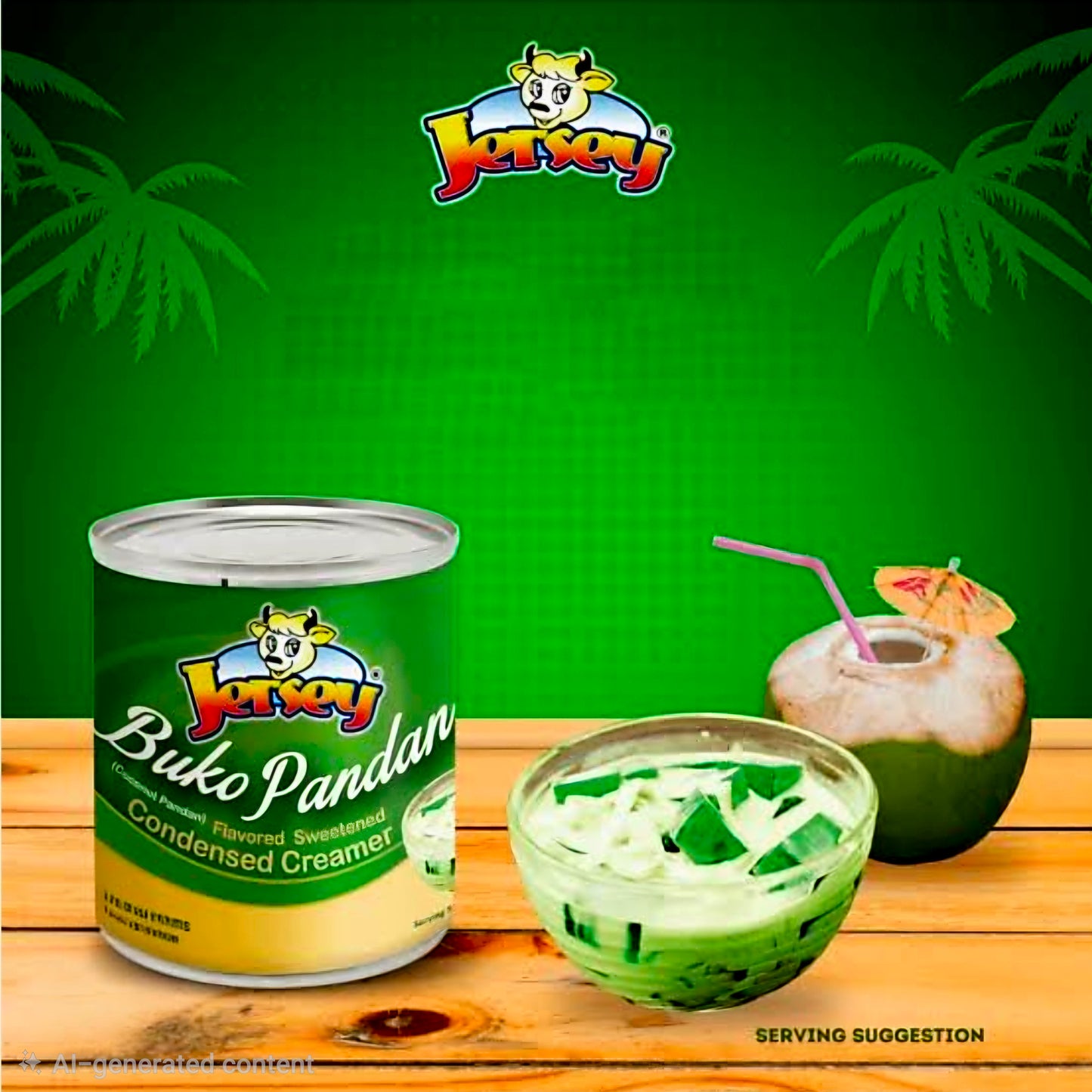 JERSEY BUKO PANDAN CONDENSED CREAMER 390G