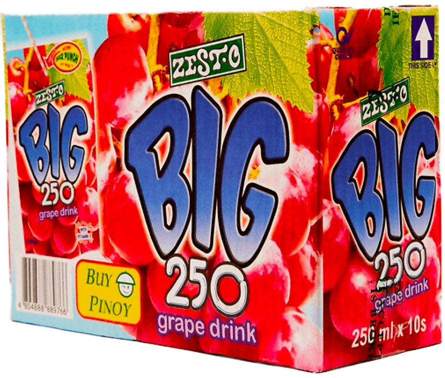 ZEST.O BIG 250 GRAPE JUICE DRINK 250ML (PIECE)