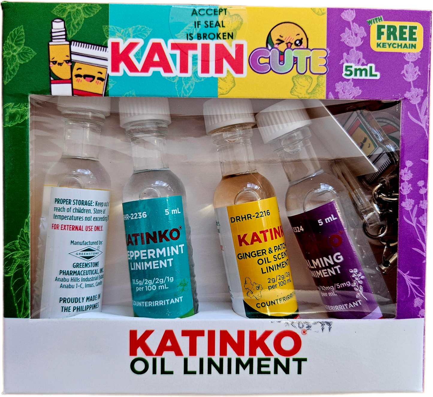 KATINKO KATIN-CUTE ASSORTED LINIMENT SET 5ML